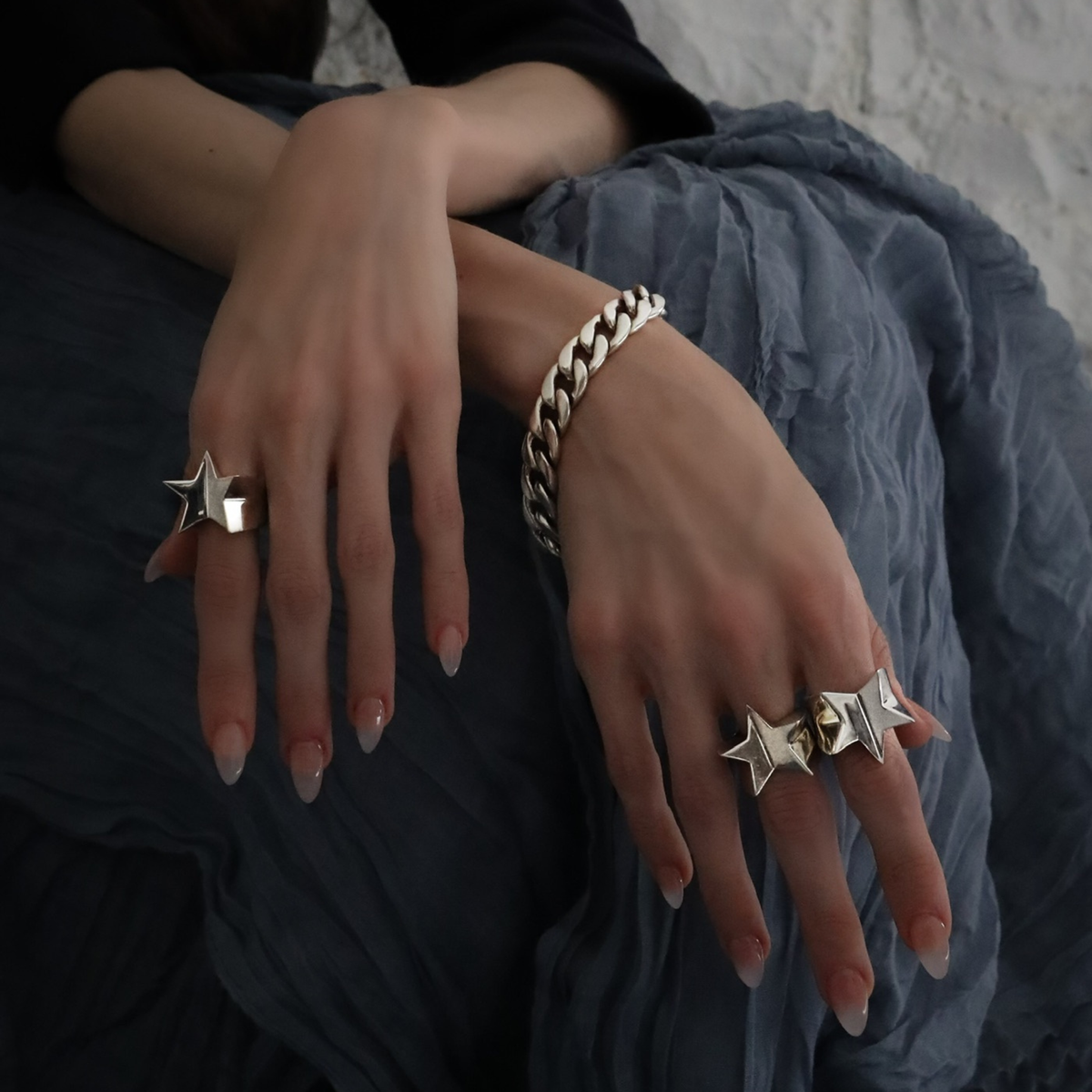 Silver Alice Star Ring