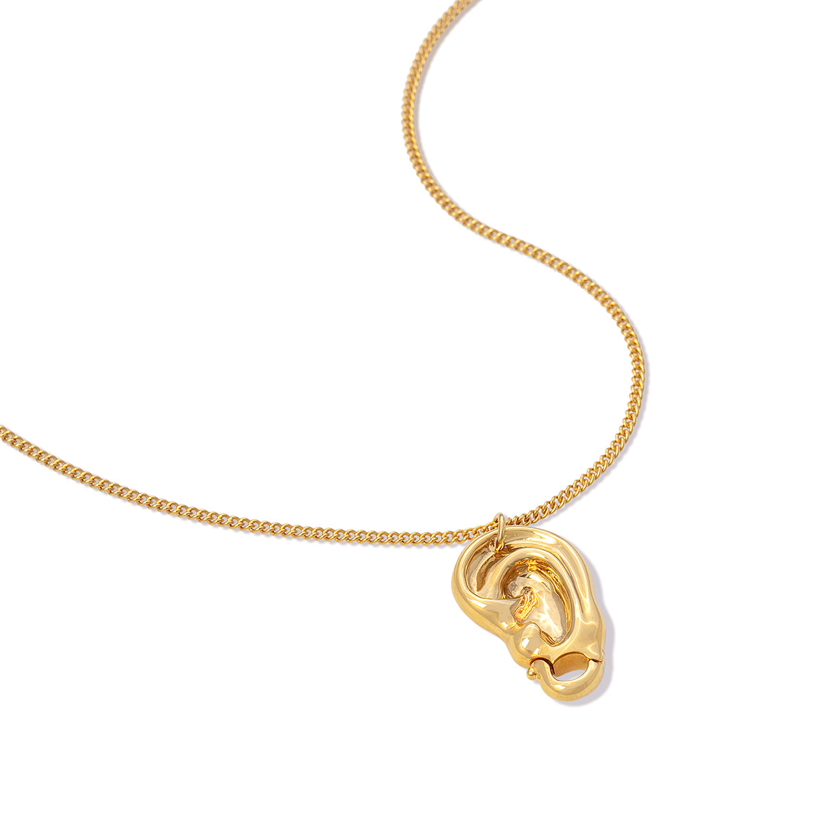 Eavesdrop Gold Clasp Necklace
