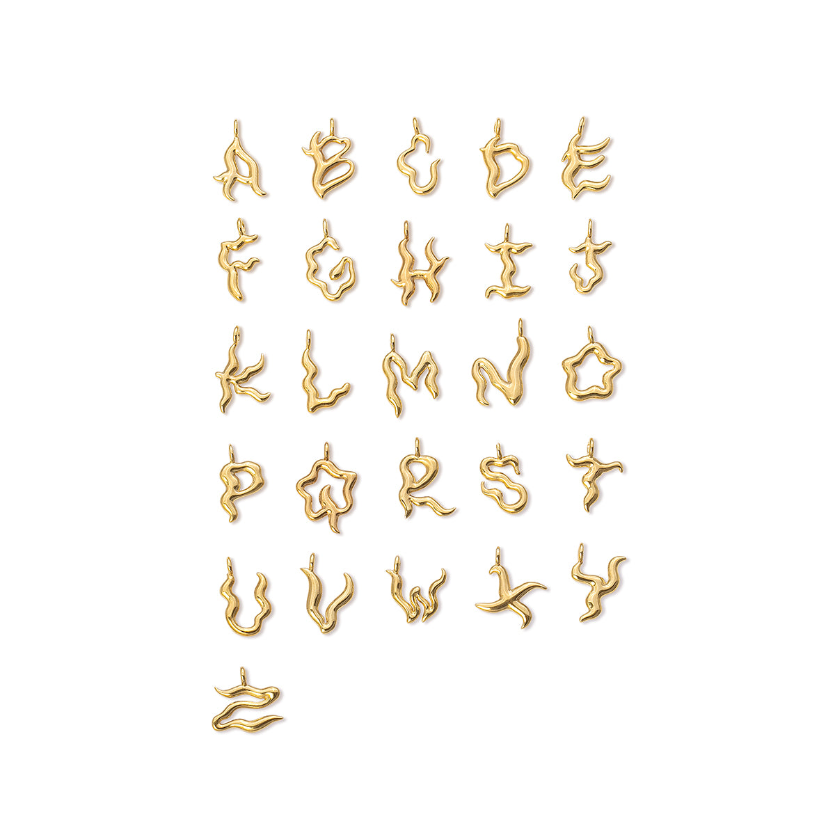 Trippy Letter Necklace