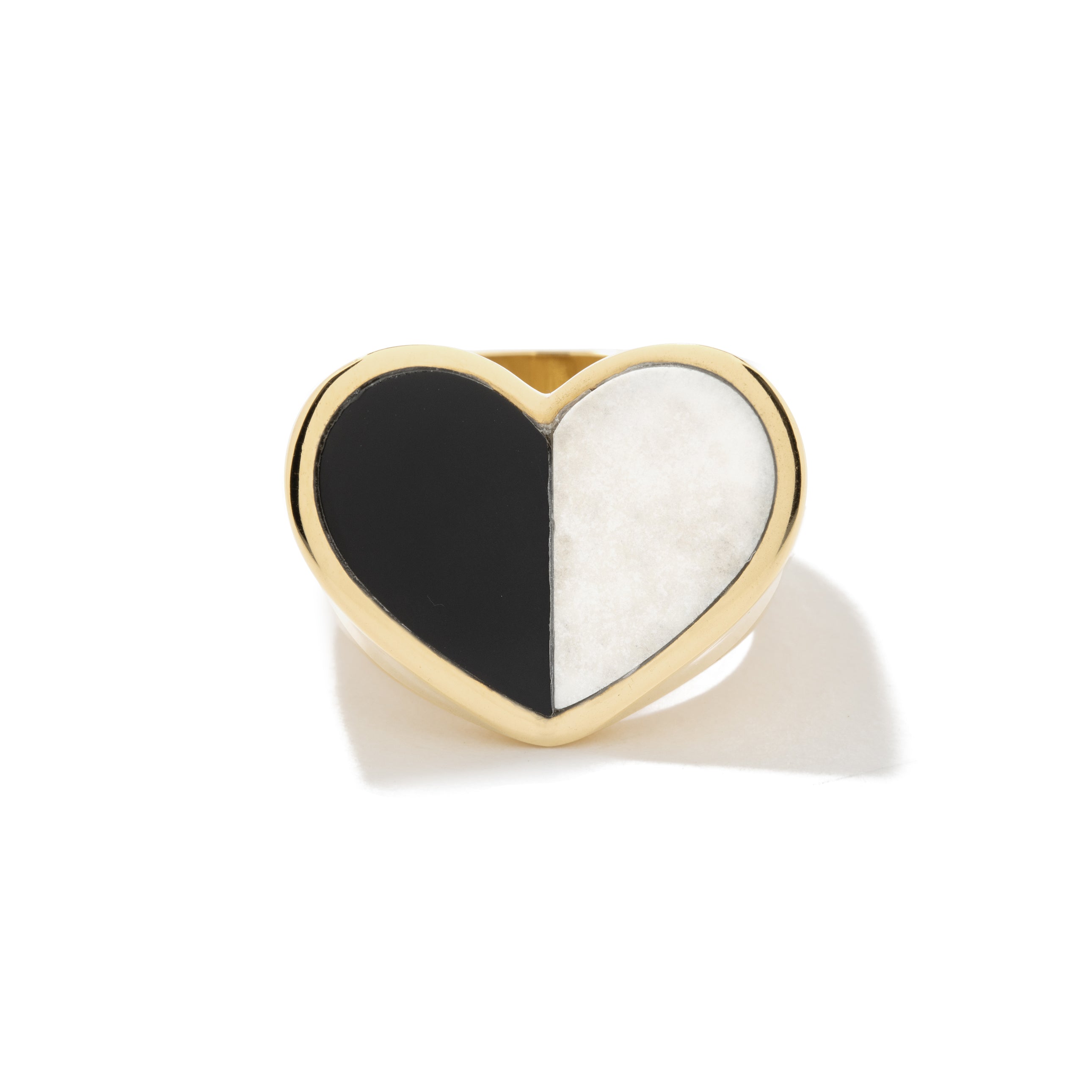 Inlay Cleo Heart Ring