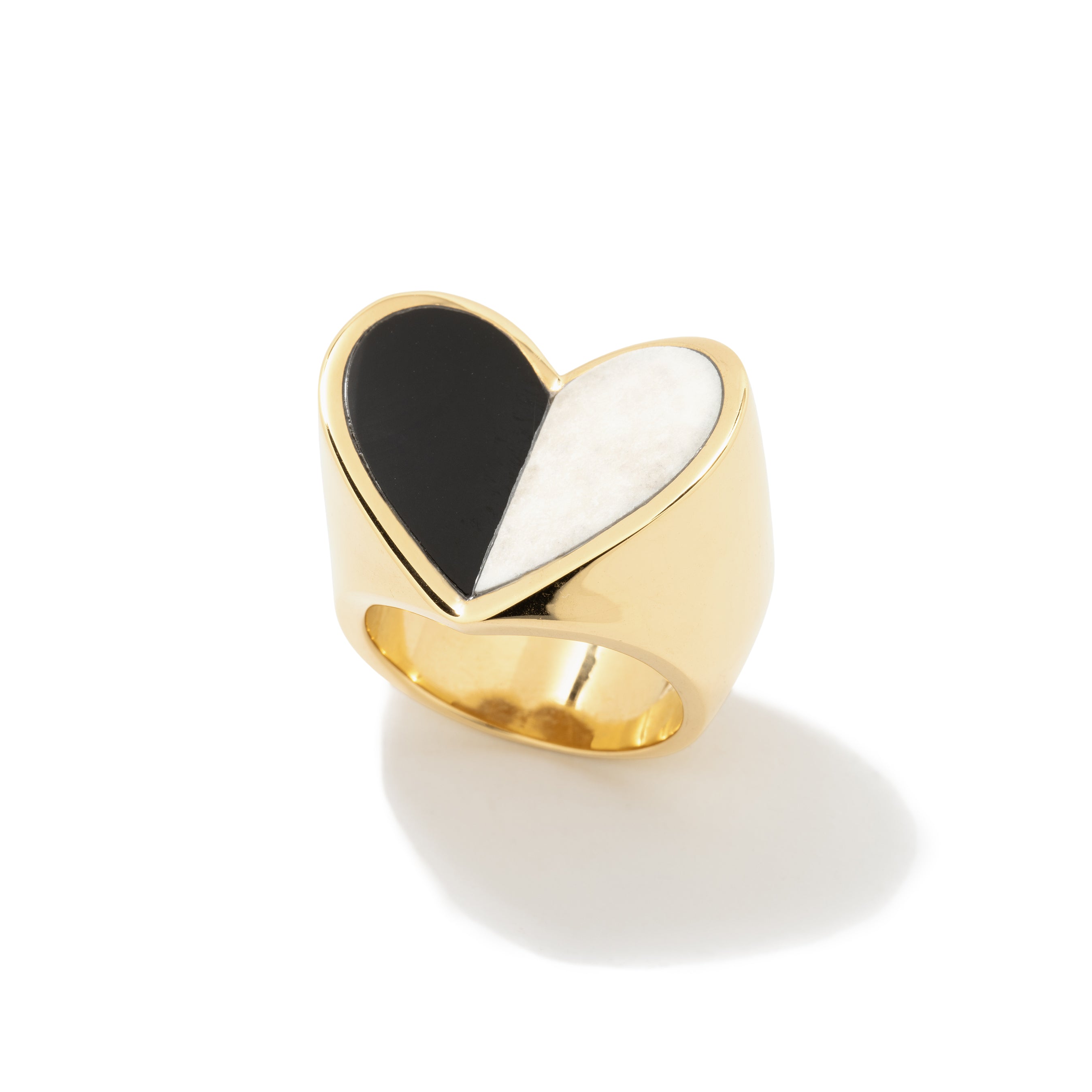 Inlay Cleo Heart Ring