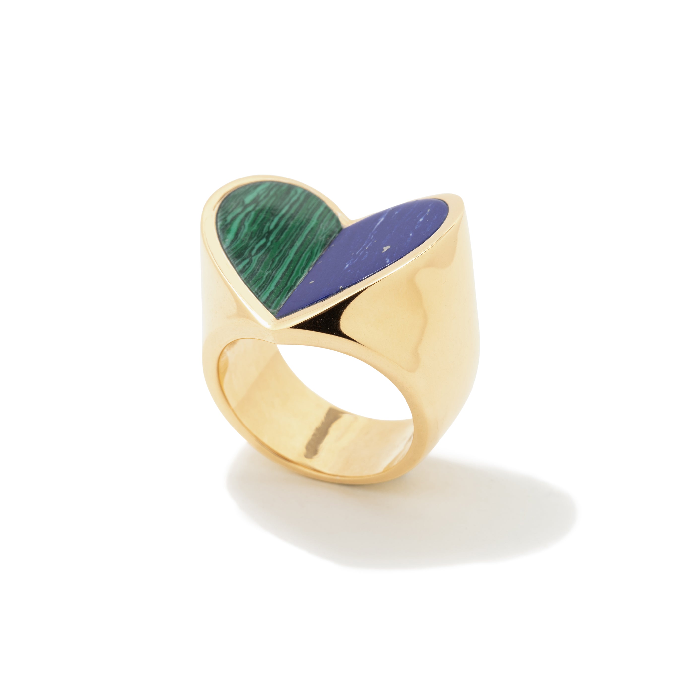 Inlay Cleo Heart Ring