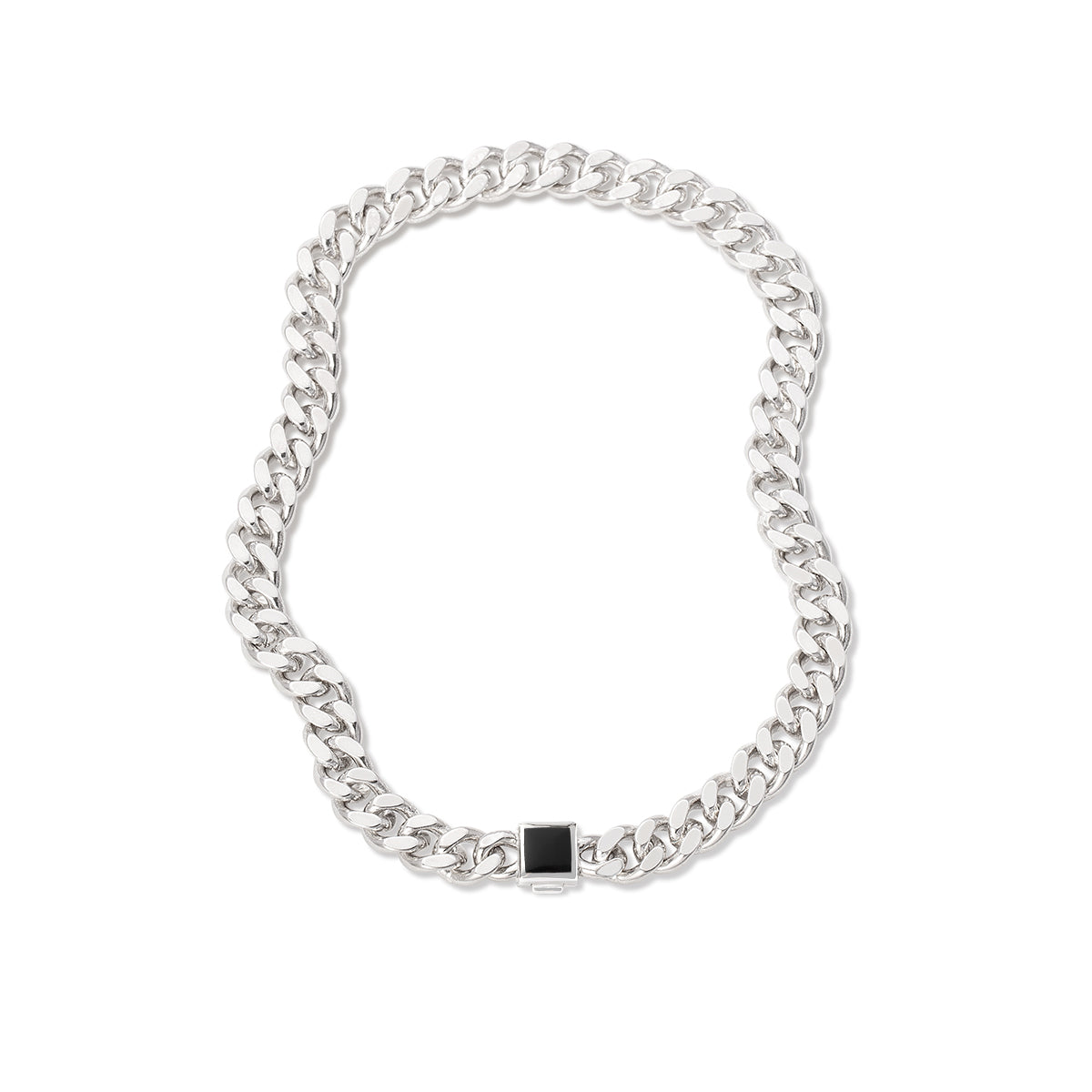 Silver Vera Cuban Chain Necklace