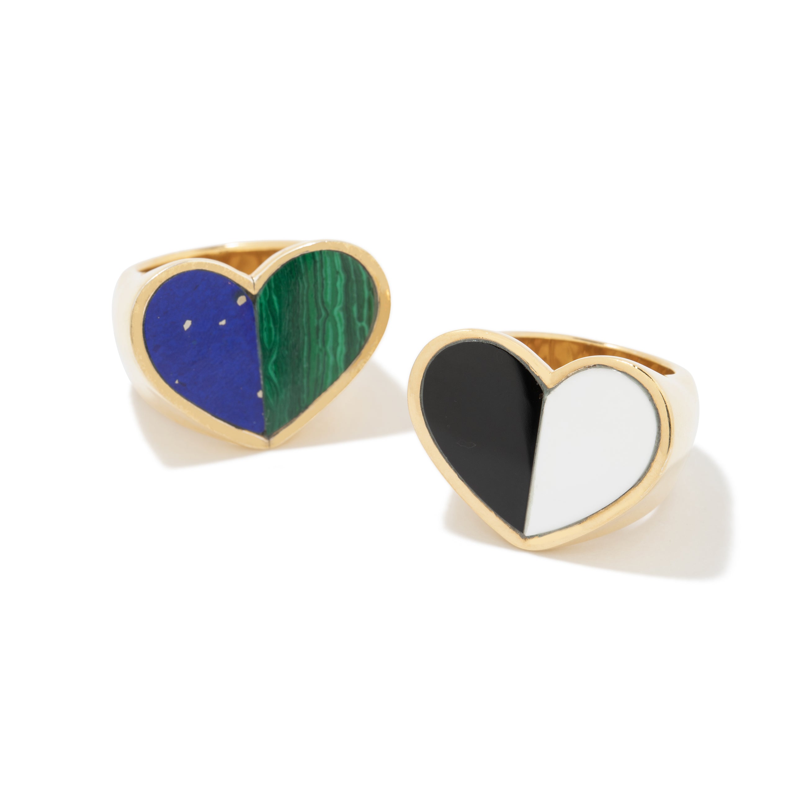 Inlay Cleo Heart Ring