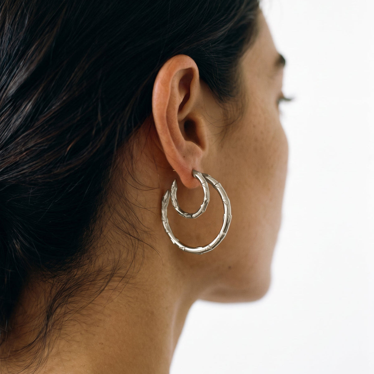 Silver Secret Stash Asparagus Hoops