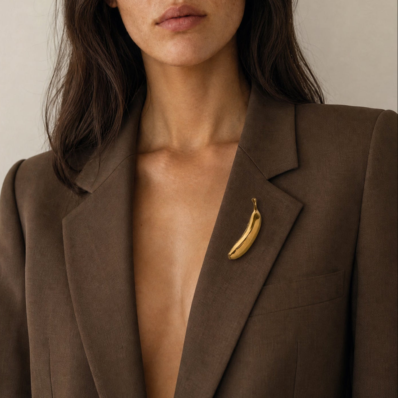 Ape$h!t Gold Banana Brooch