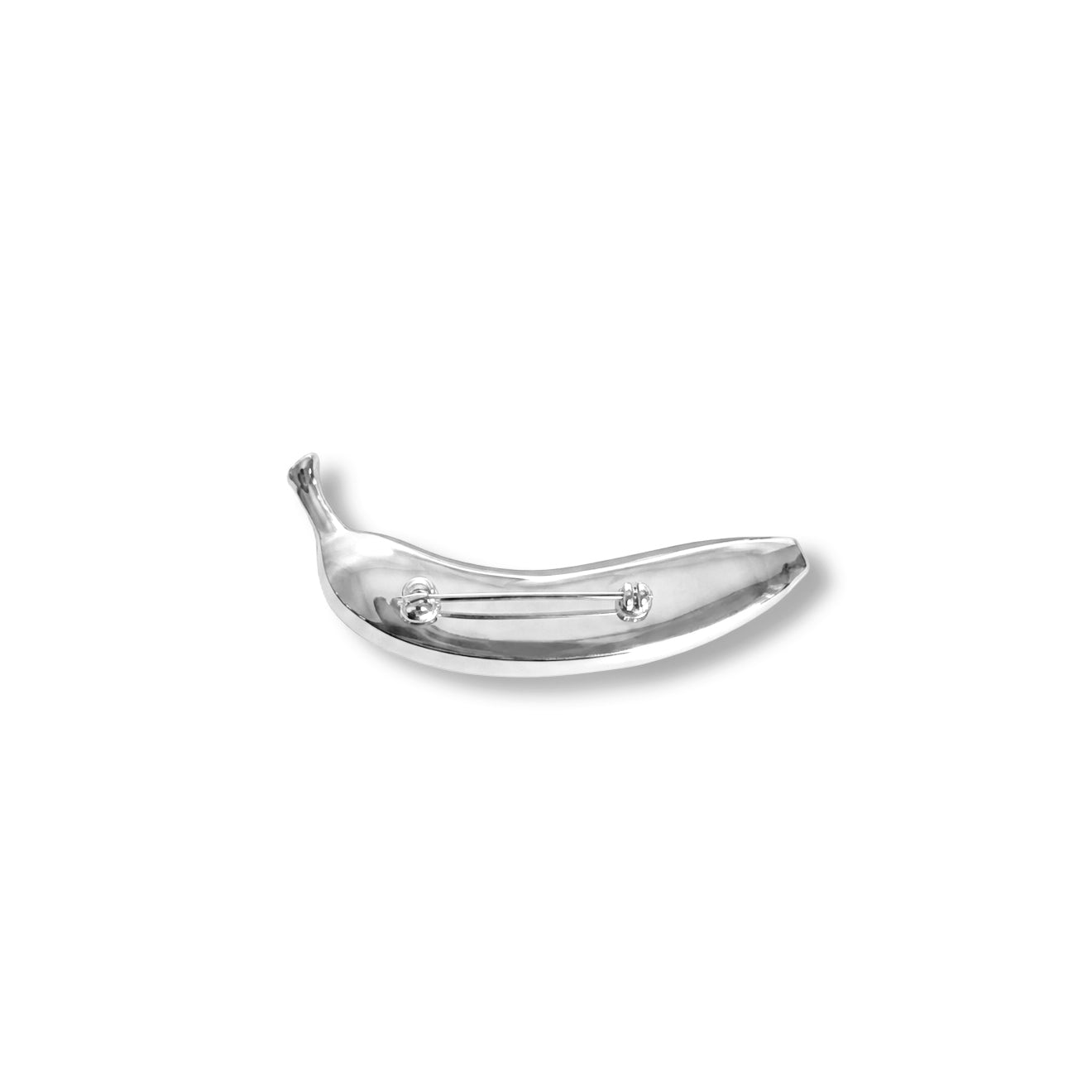 Silver Banana Brooch