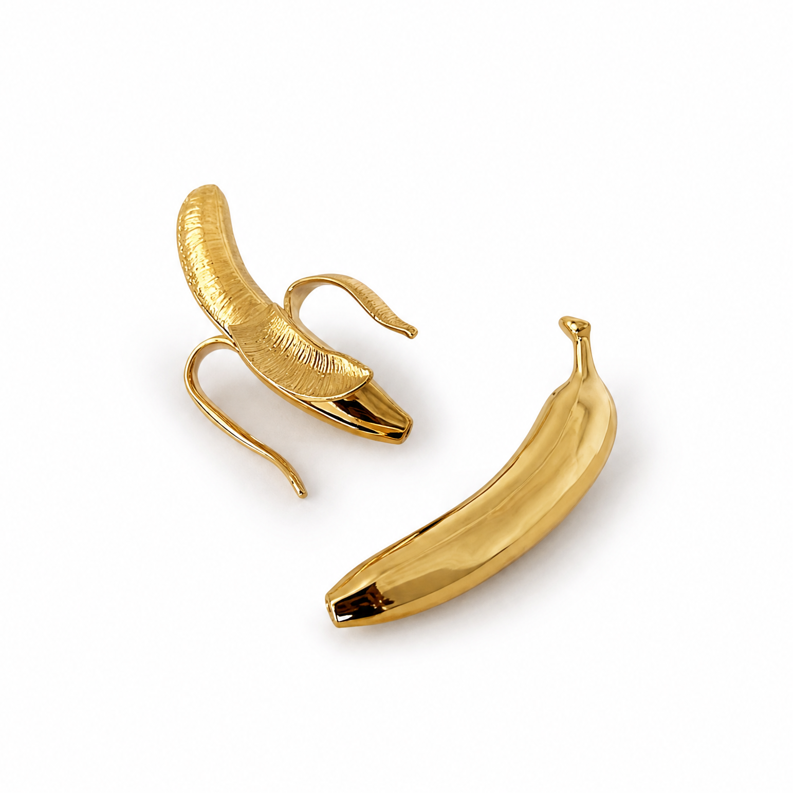 Ape$h!t Gold Banana Earrings