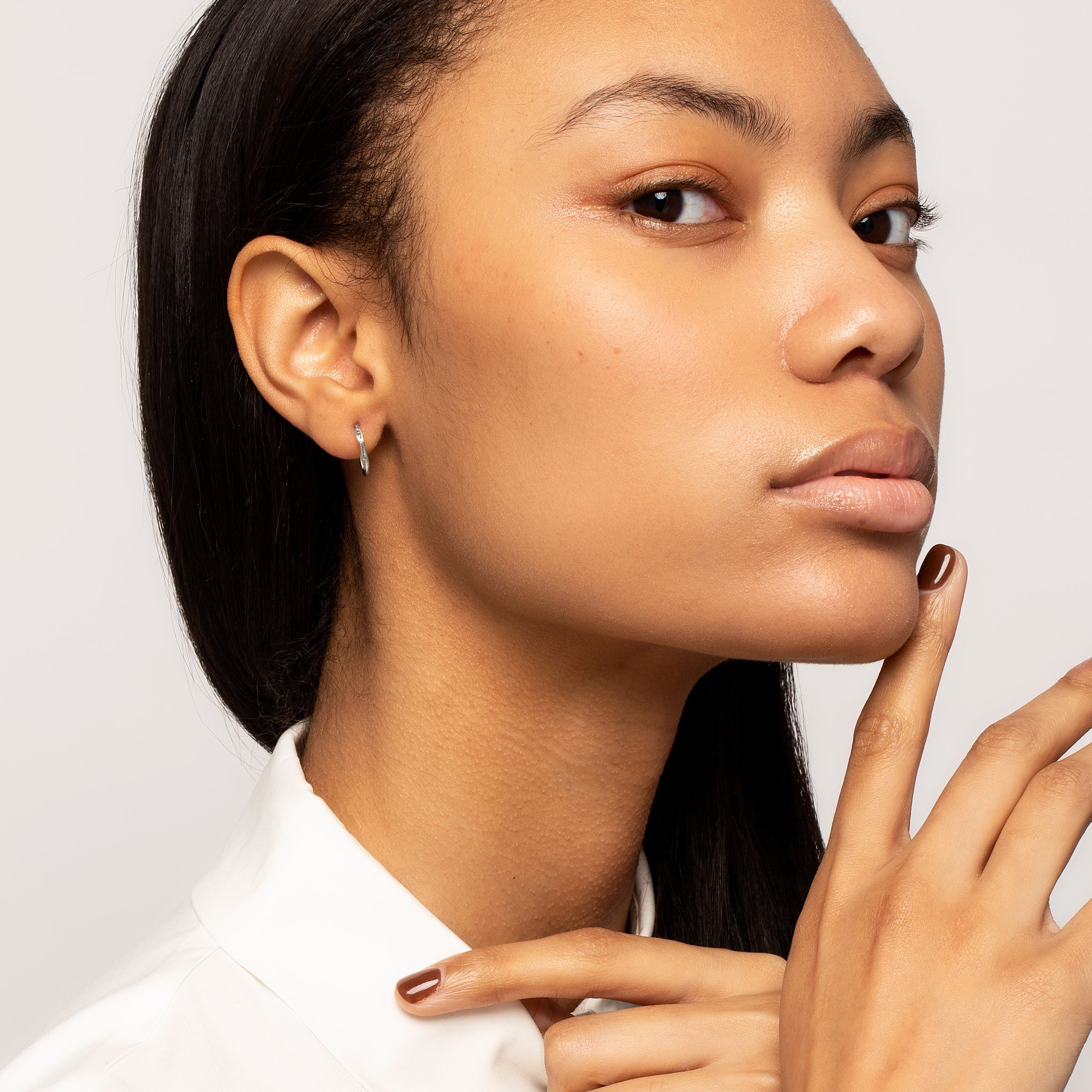 Silver Scarlett Extra Small Hoops