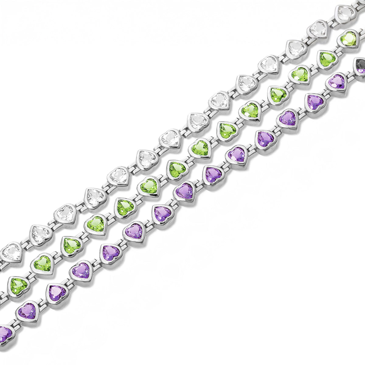 Small Silver Heartthrob Bracelet