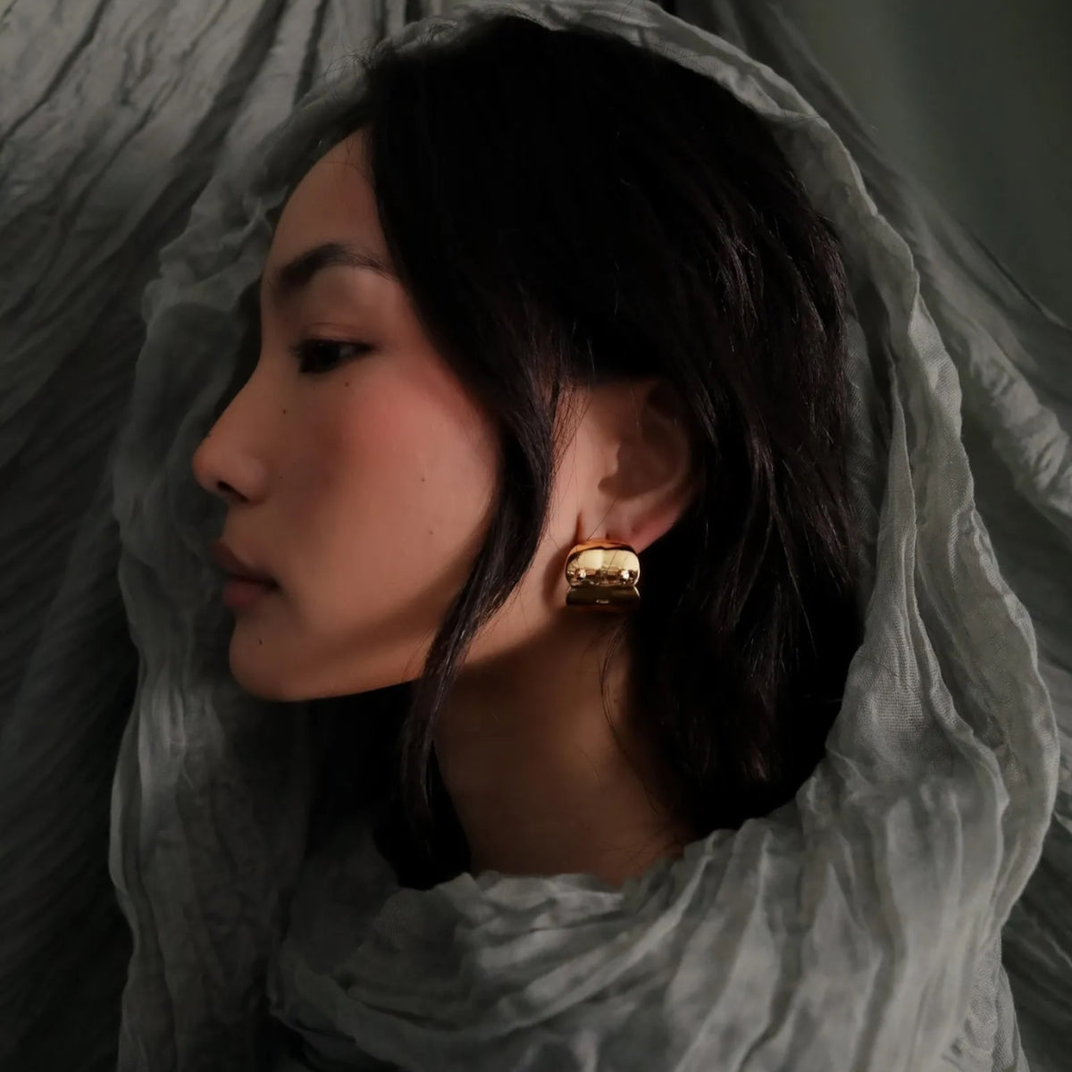 Gold Baubo Hoops