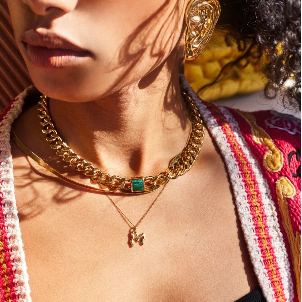 Trippy Letter Necklace