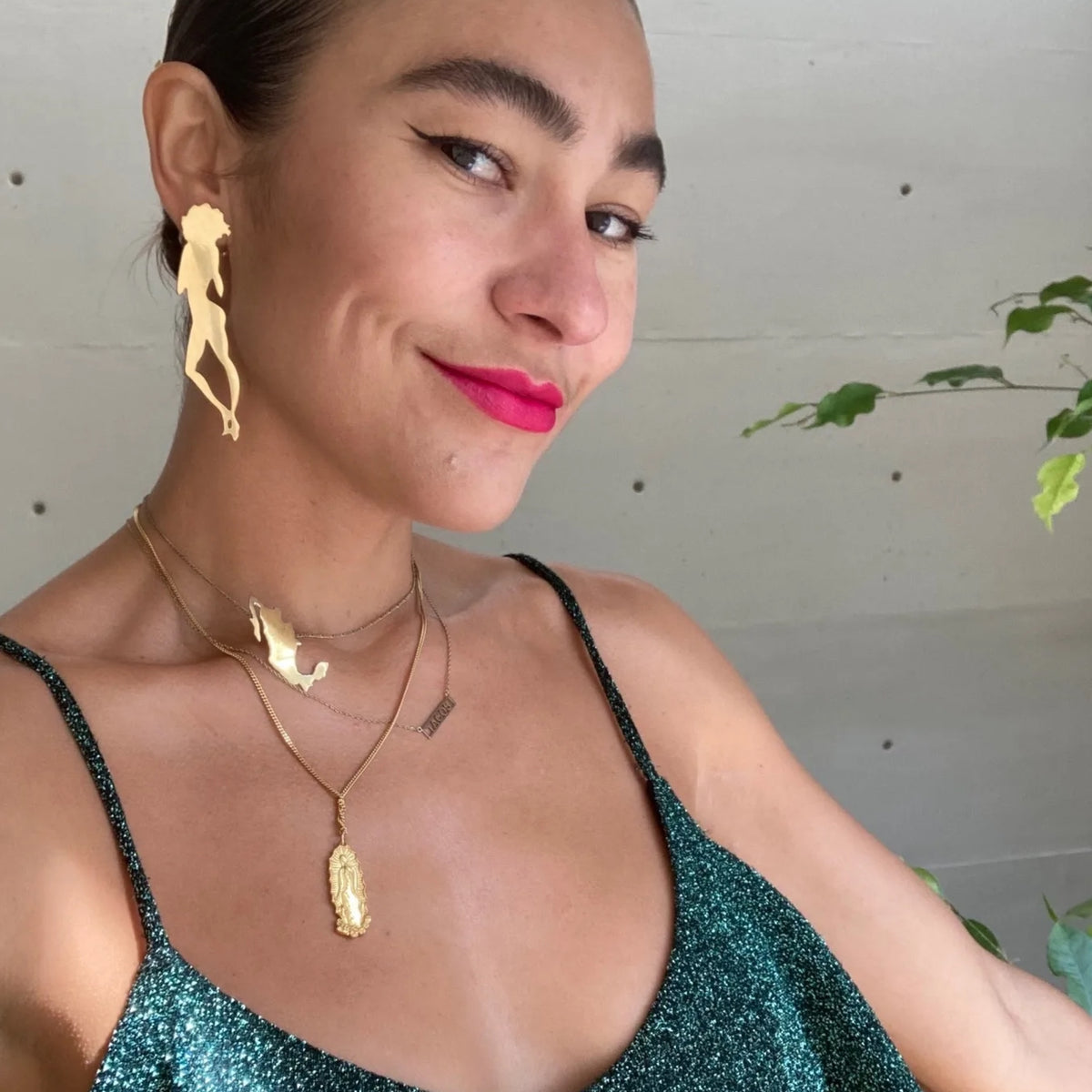 Gold Guadalupe Necklace