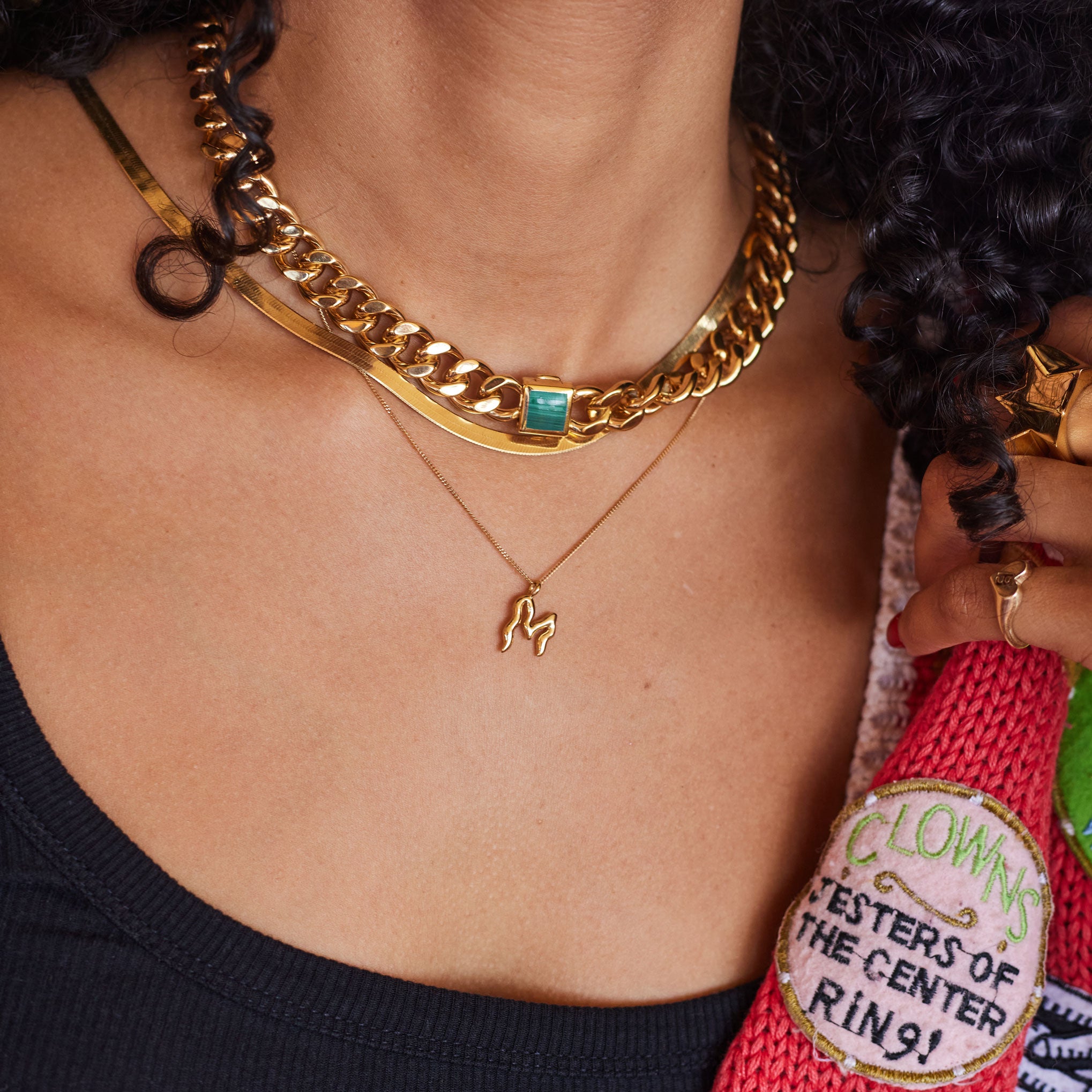 Trippy Letter Necklace