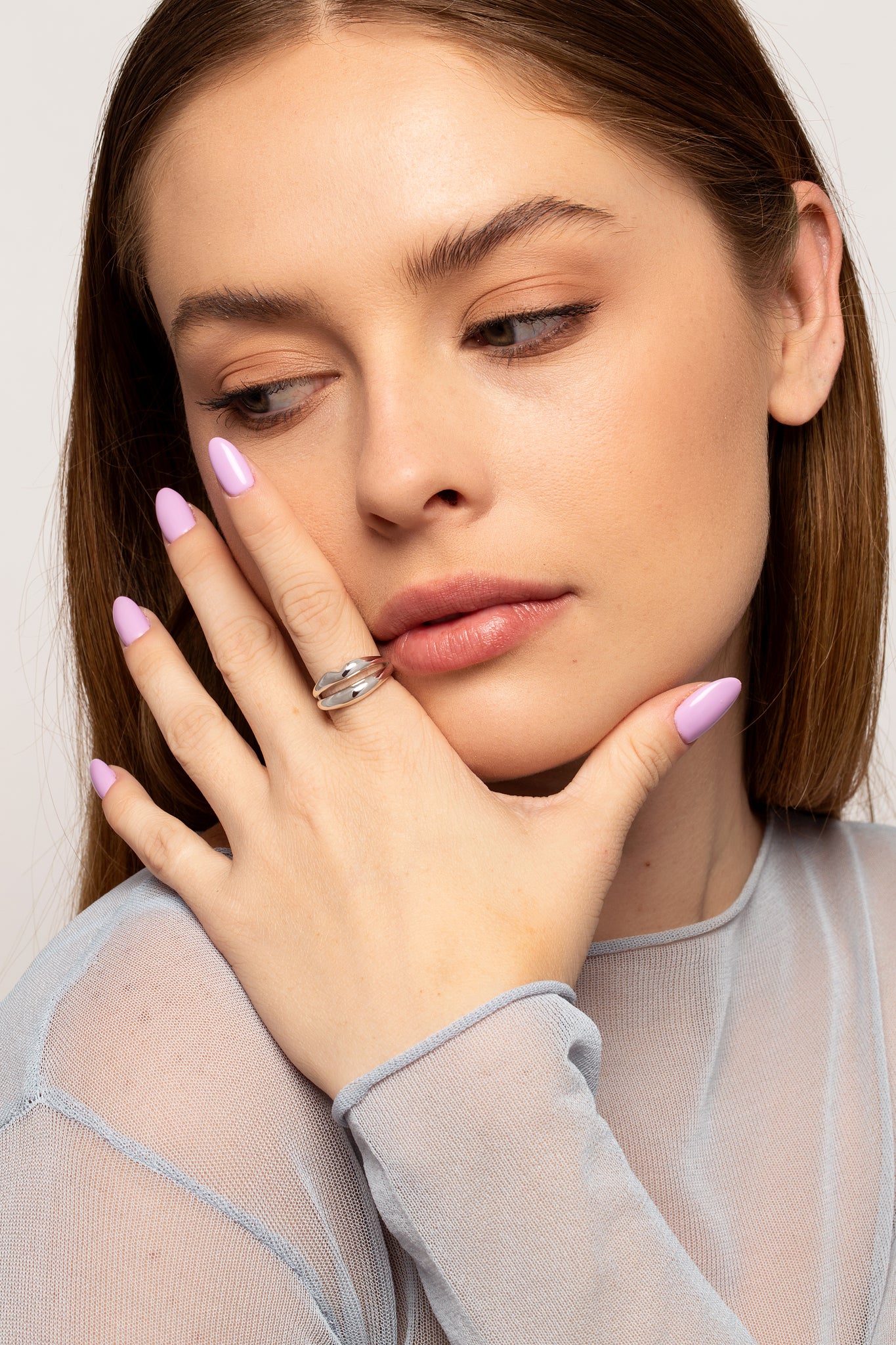 Silver Rosie Lip Ring