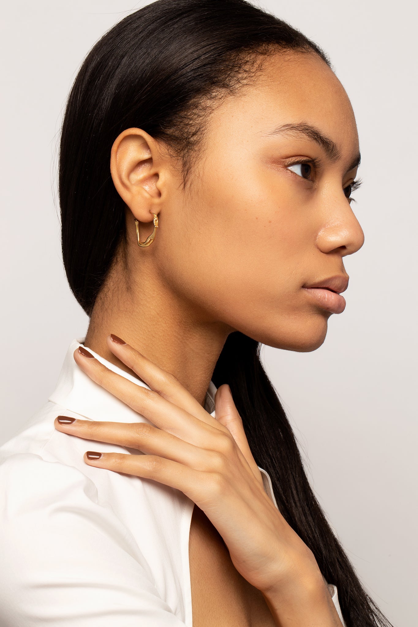 Gold Scarlett Small Hoops