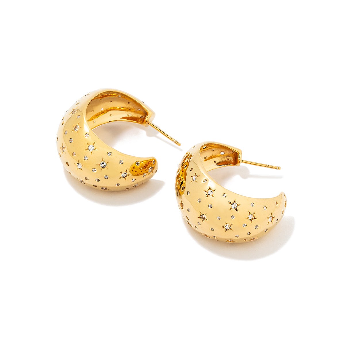 Gold Fizzy Hoops