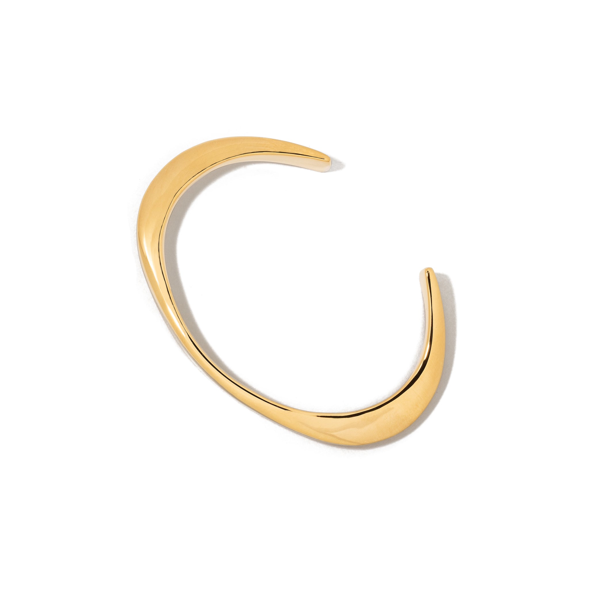 Gold Ellsworth Cuff with Rainbow Quartz