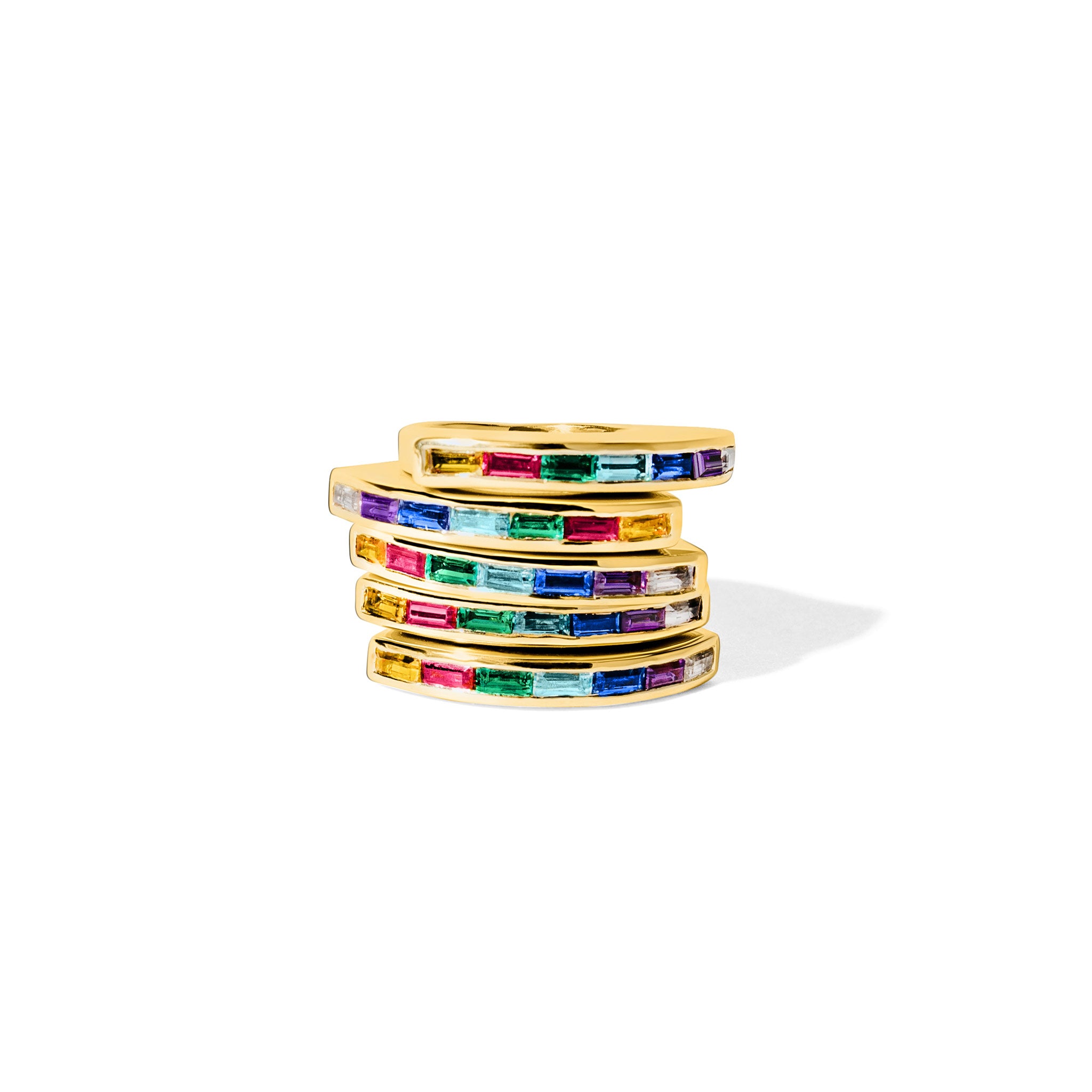 Rainbow Gotham Dome Ring