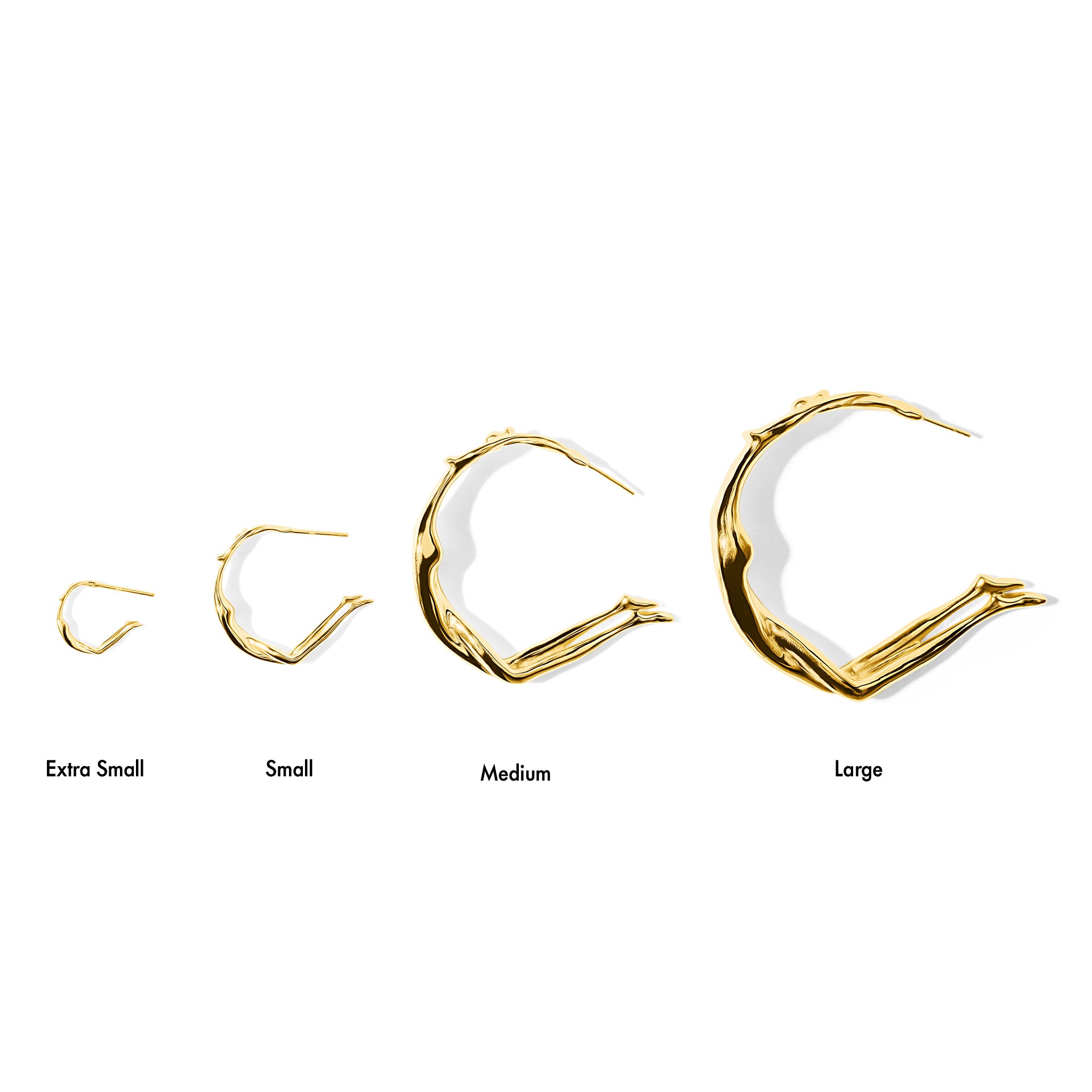 Gold Scarlett Extra Small Hoops