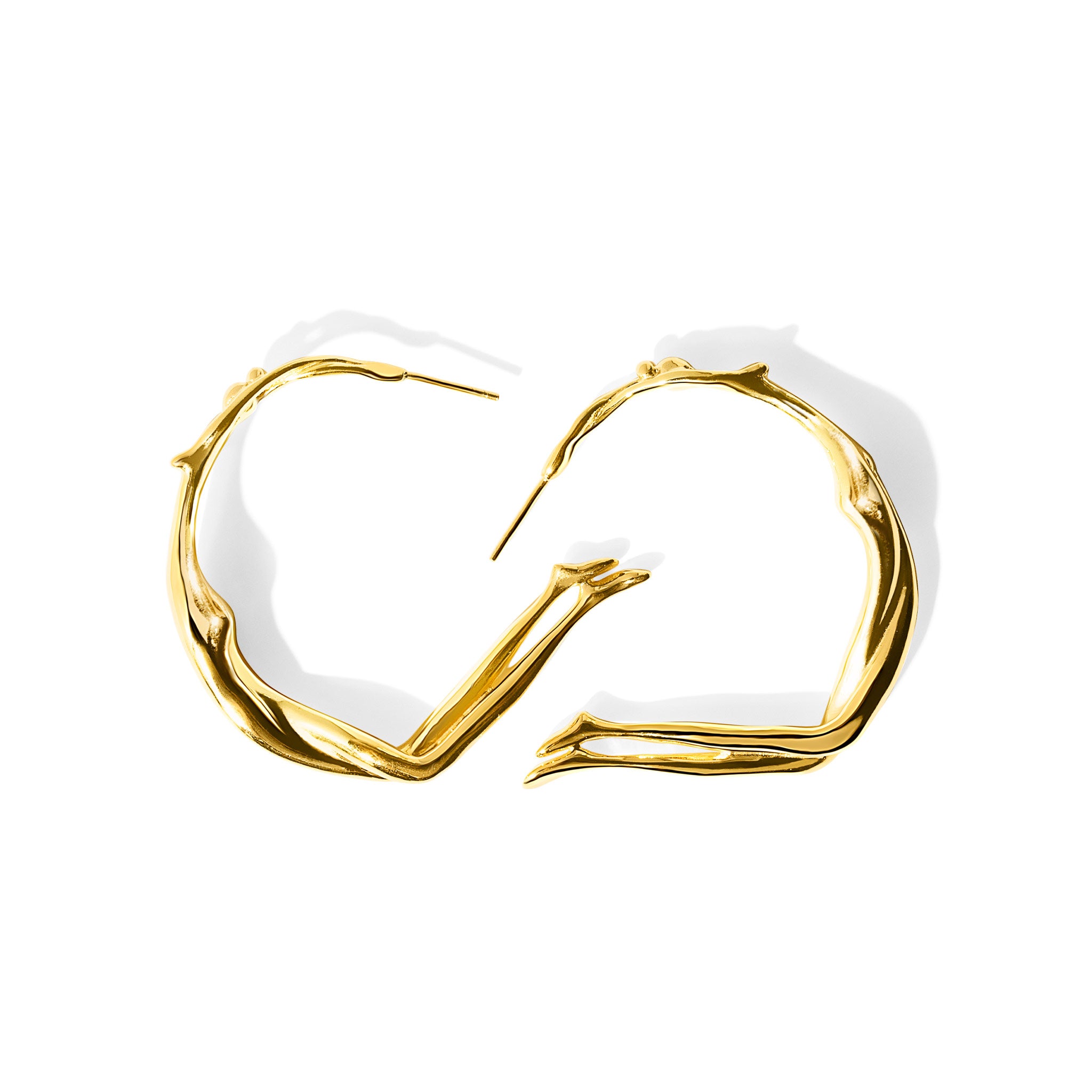 Gold Scarlett Large Hoops