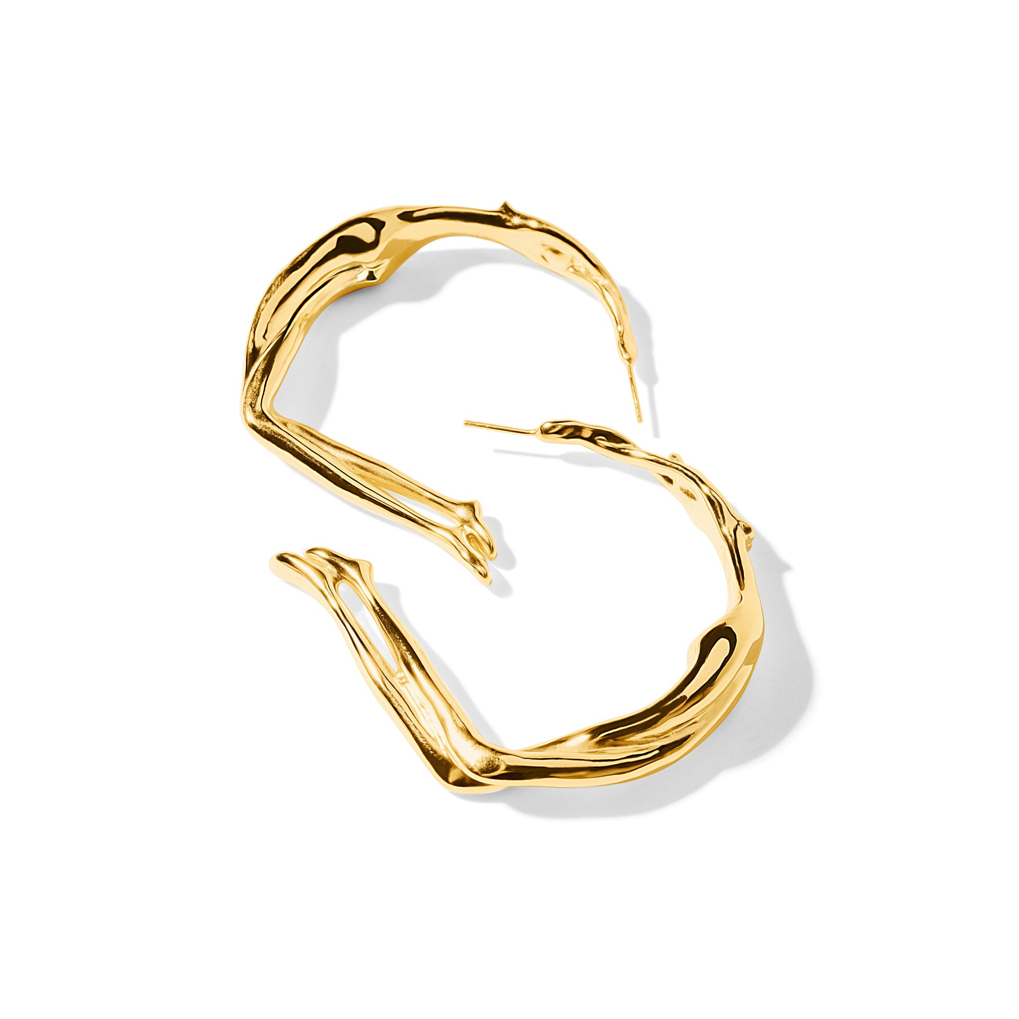 Gold Scarlett Large Hoops