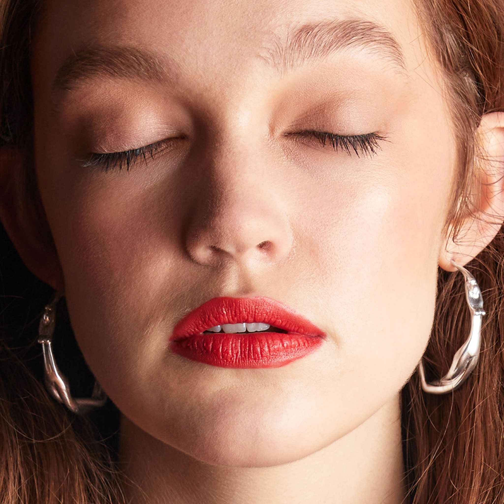 Silver Scarlett Medium Hoops