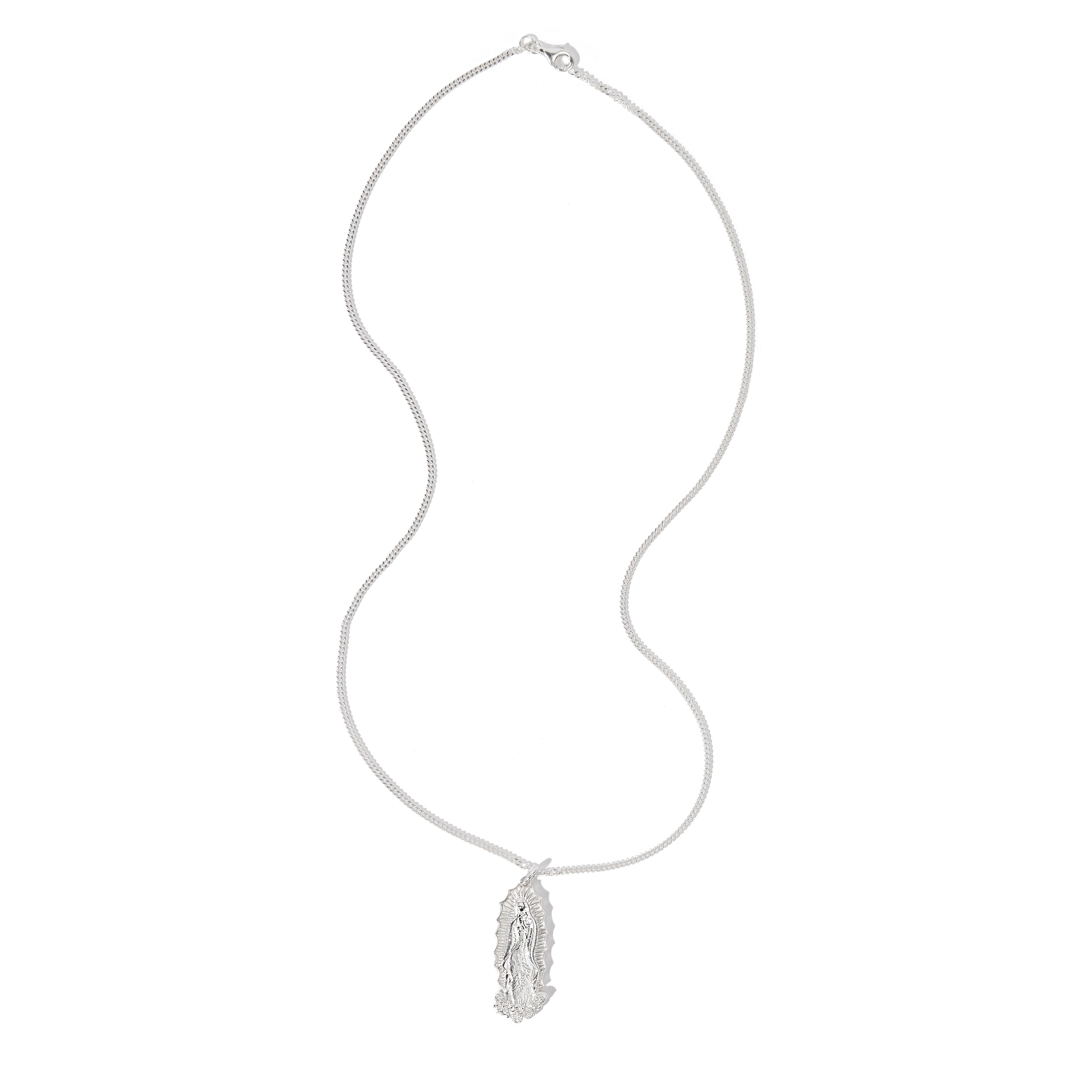 Silver Guadalupe Necklace