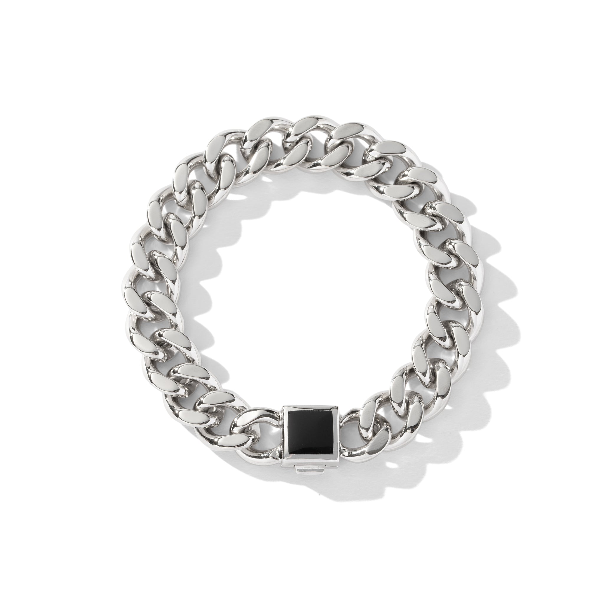 Silver Vera Cuban Chain Bracelet – Minnie Lane Silver Vera Cuban Chain Bracelet – Minnie Lane