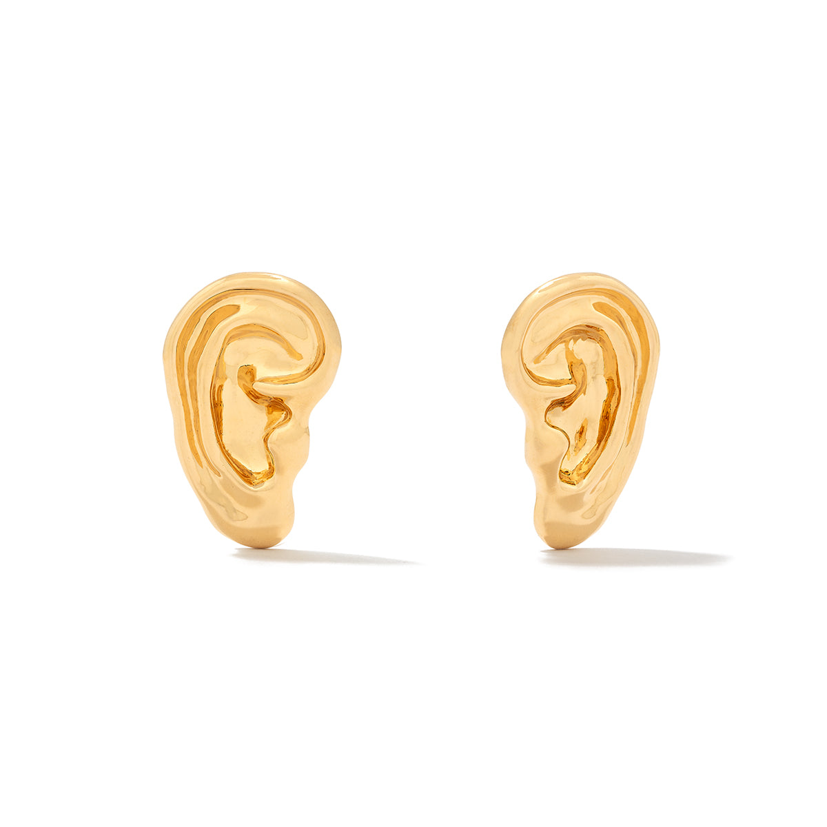 Gold Eavesdrop Large Earring