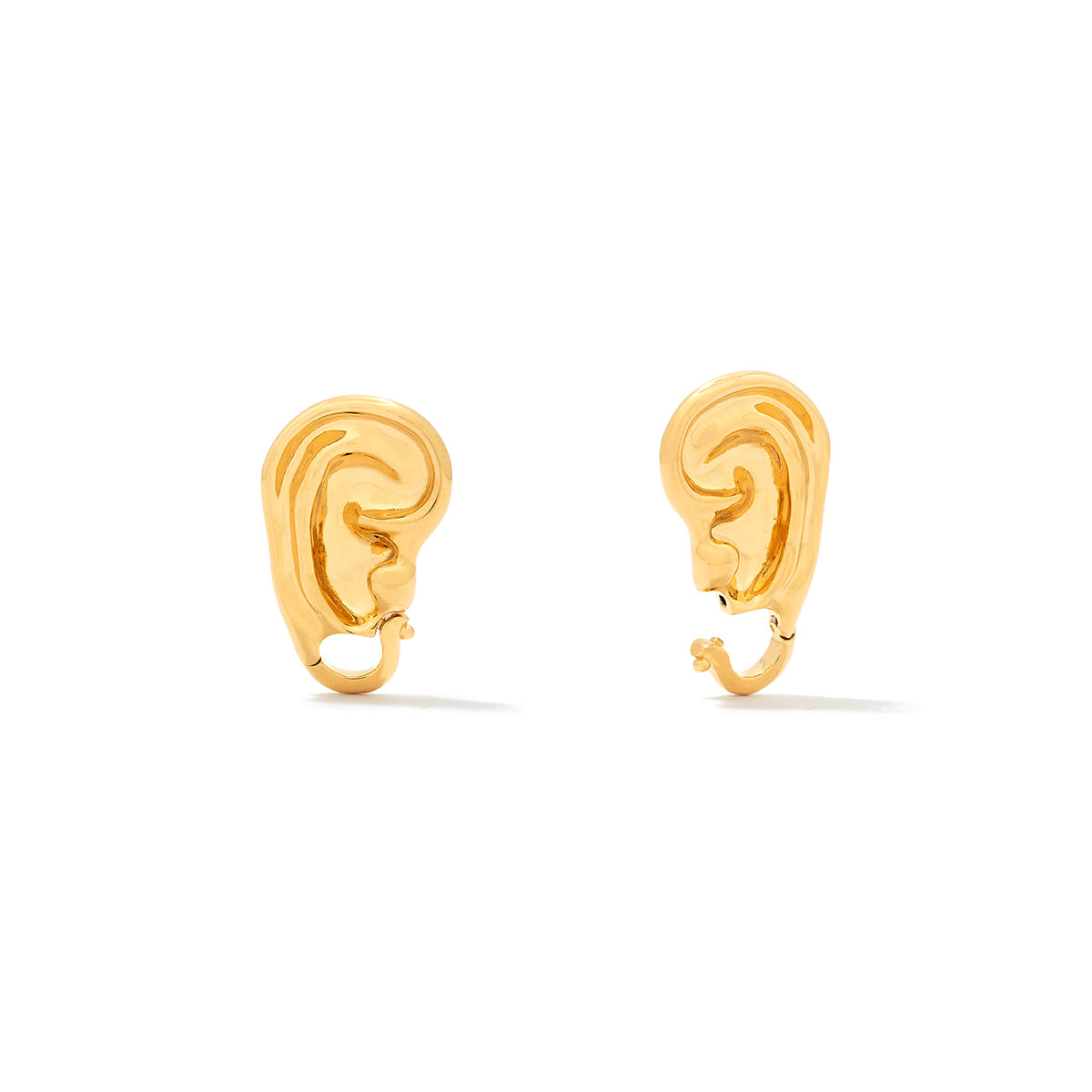 Eavesdrop Gold Clasp Earring