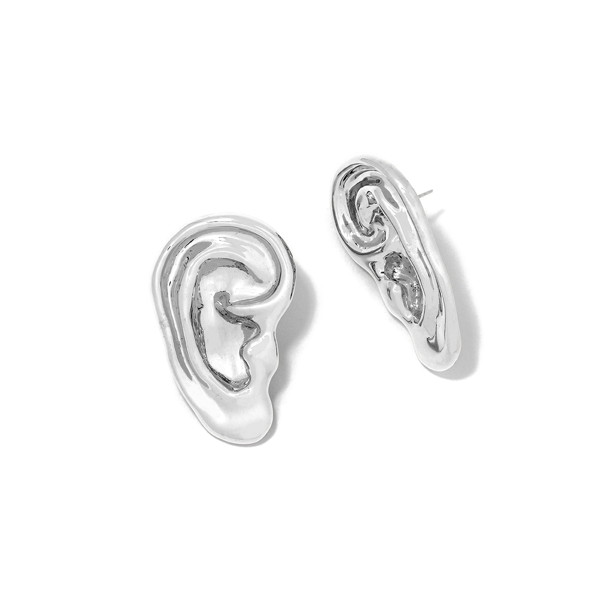 Eavesdrop Silver Large Earring