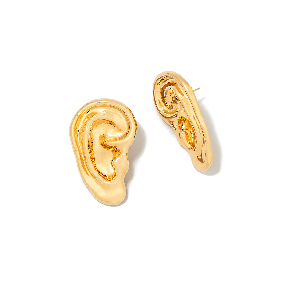 Gold Eavesdrop Large Earring