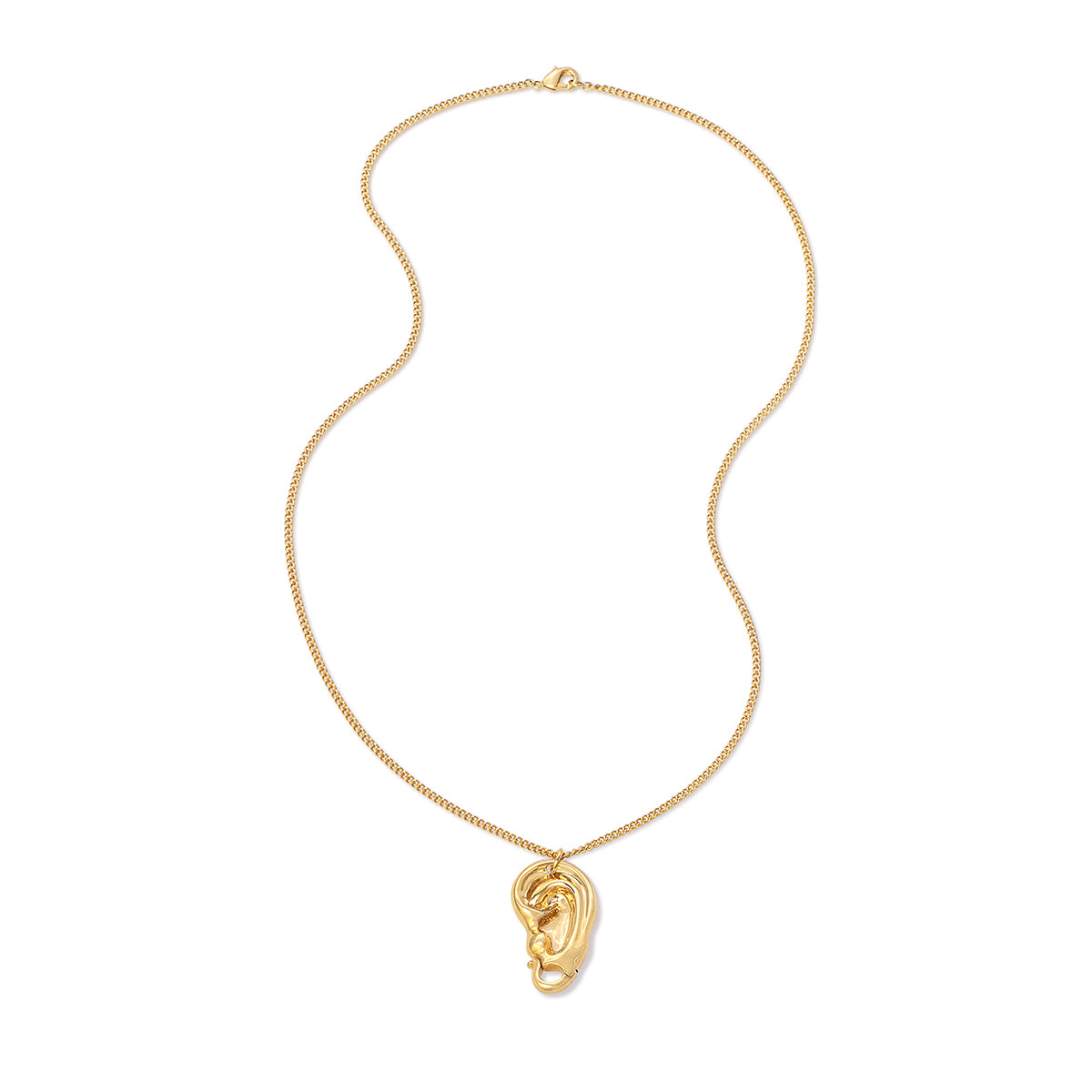 Eavesdrop Gold Clasp Necklace