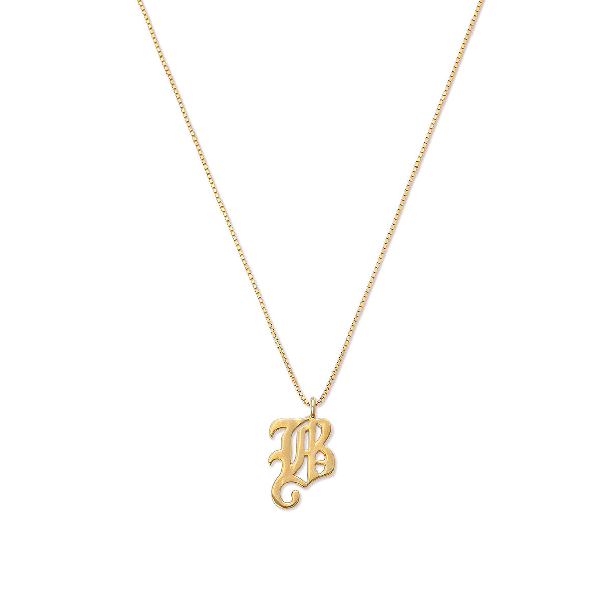 Gothic Letter Necklace