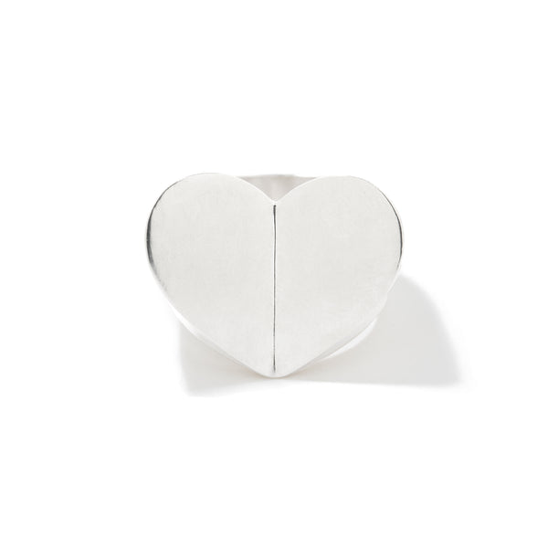 Silver Cleo Heart Ring | Handcrafted Quality Jewels | Minnie Lane