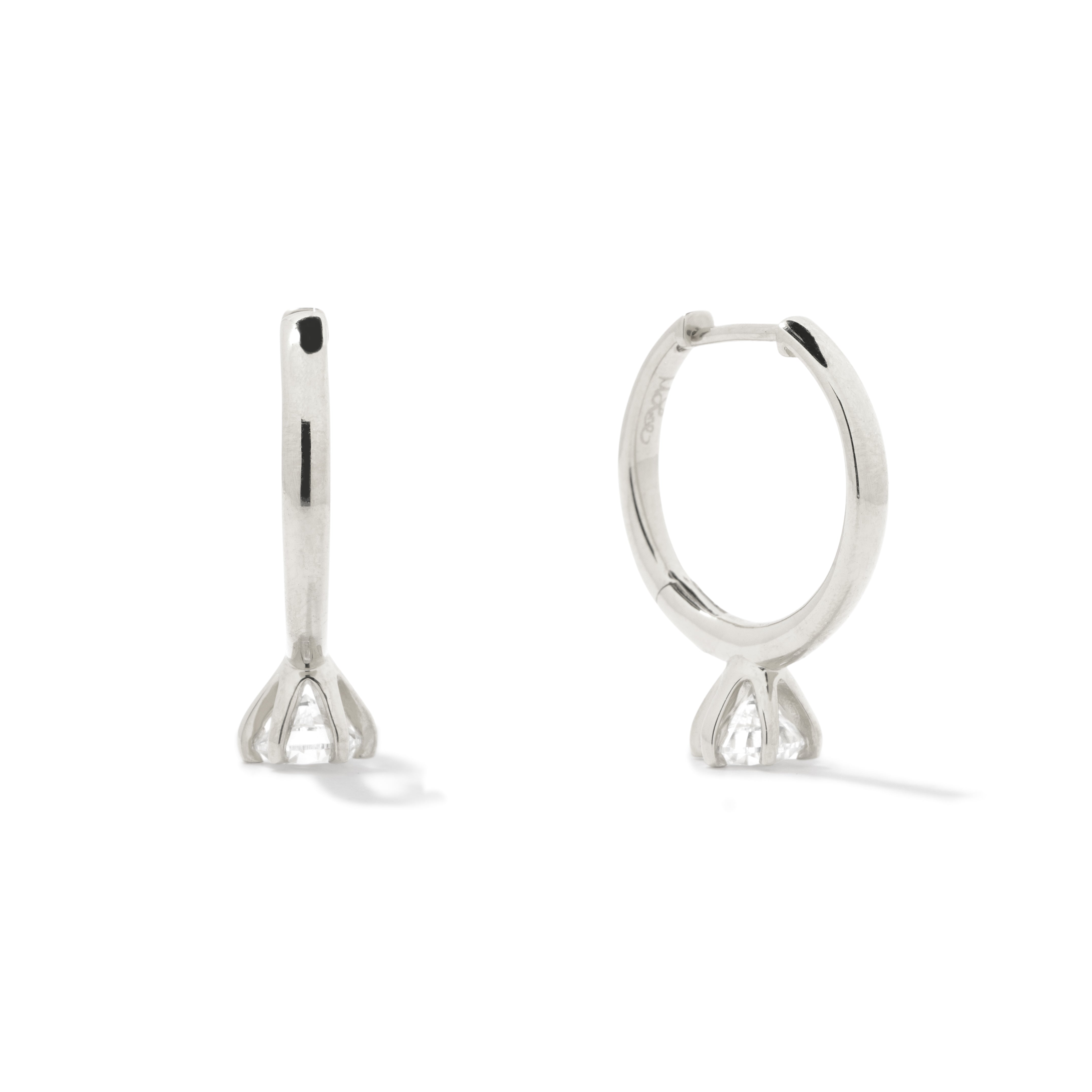 Silver Marry Me Small Hoops