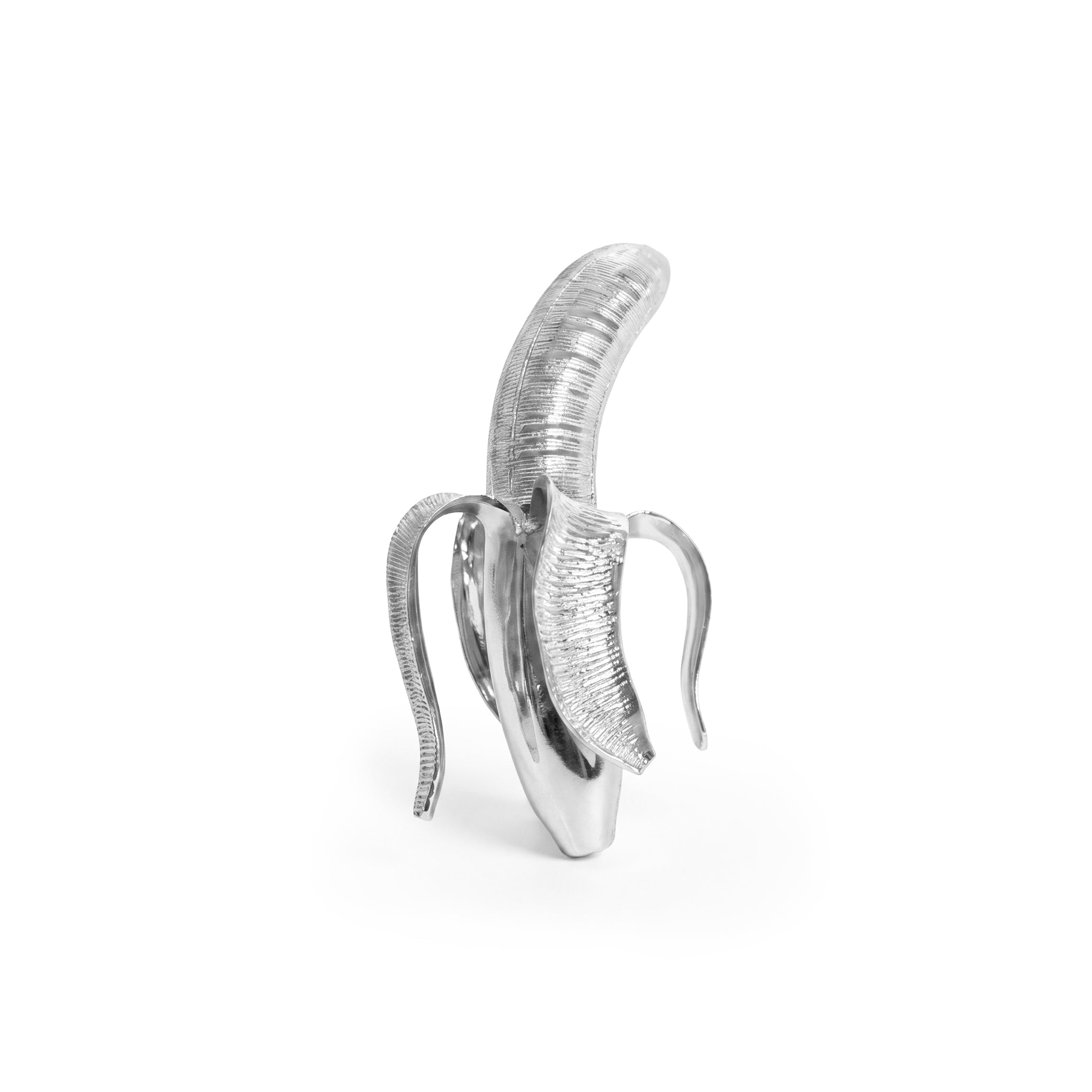Ape$h!t Peeled Silver Banana Brooch