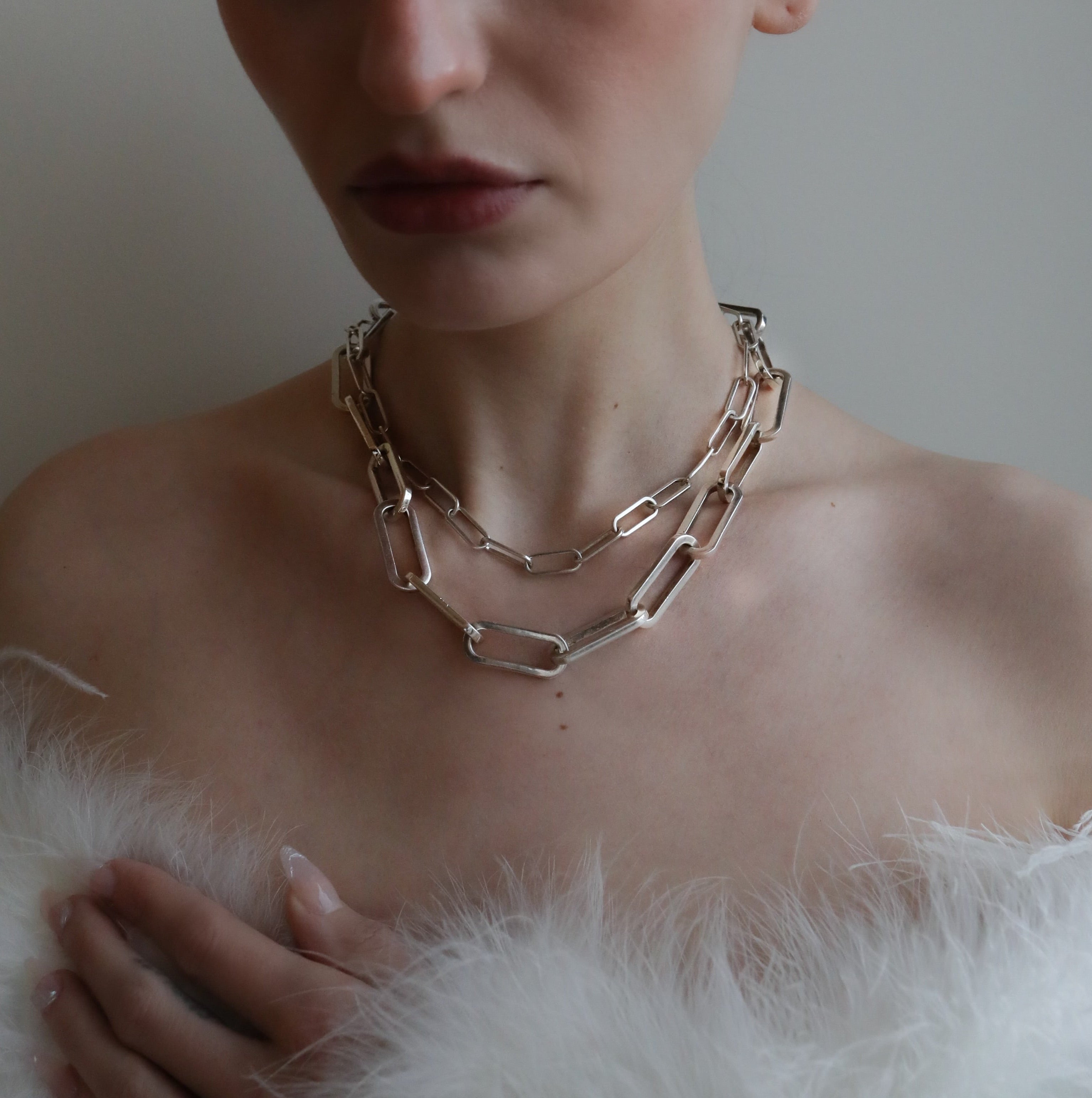 Luna Necklace sterling silver — Minnie Lane Designs