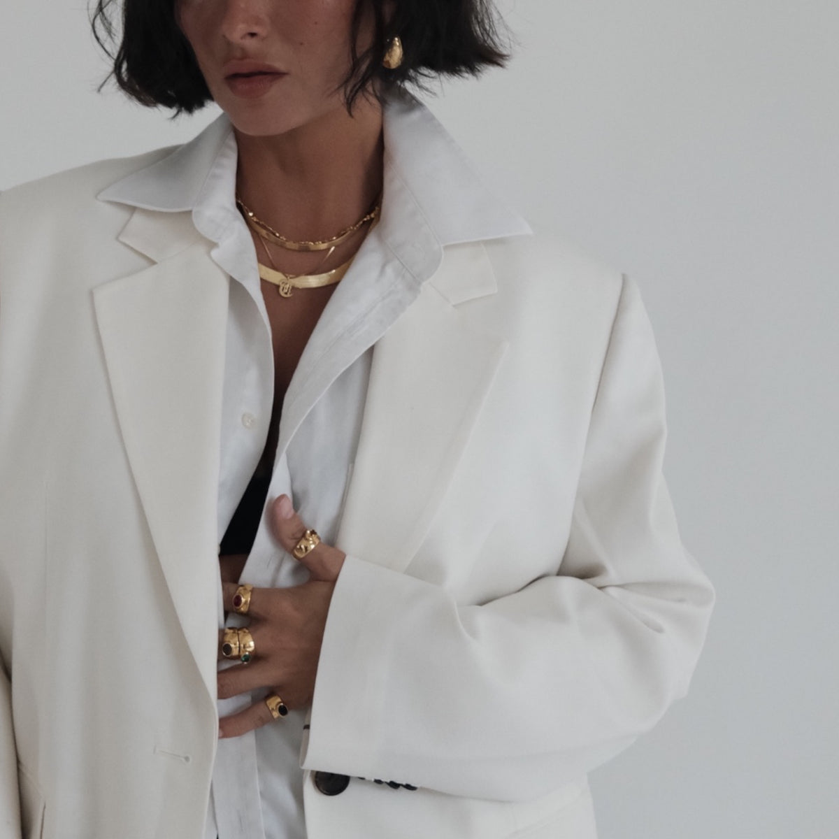 Lana Gold Herringbone