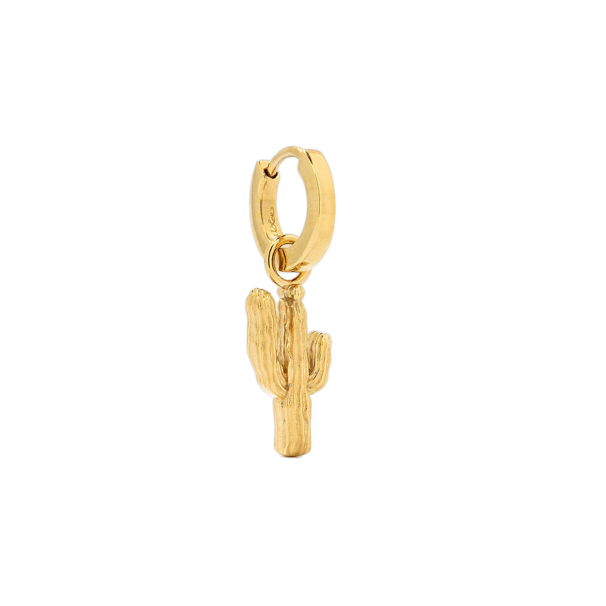 Gold Charm Huggie