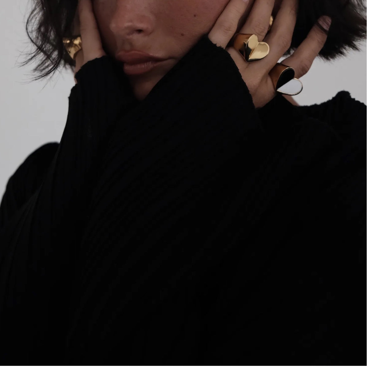 Inlay Cleo Heart Ring