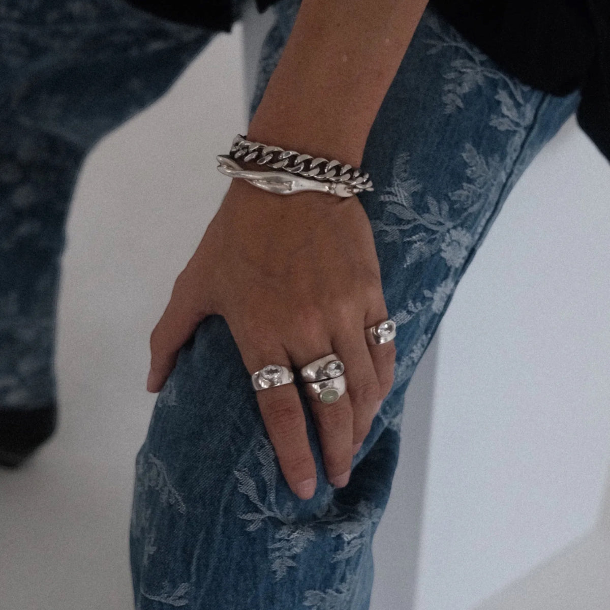 Silver Vera Cuban Chain Bracelet