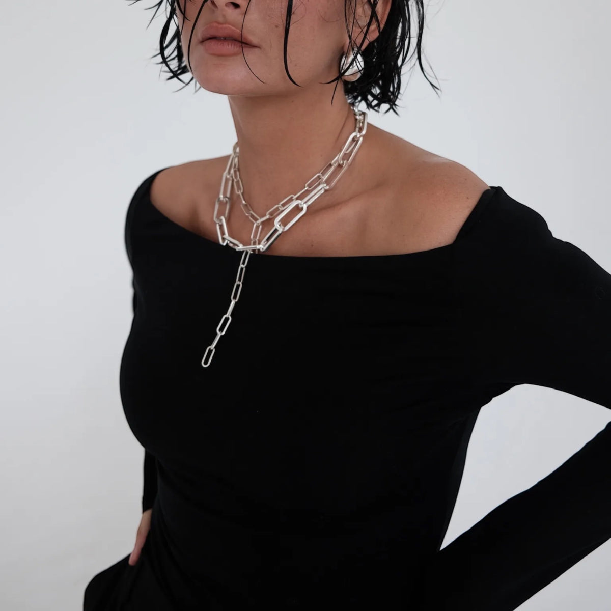 Silver Freya Hoops