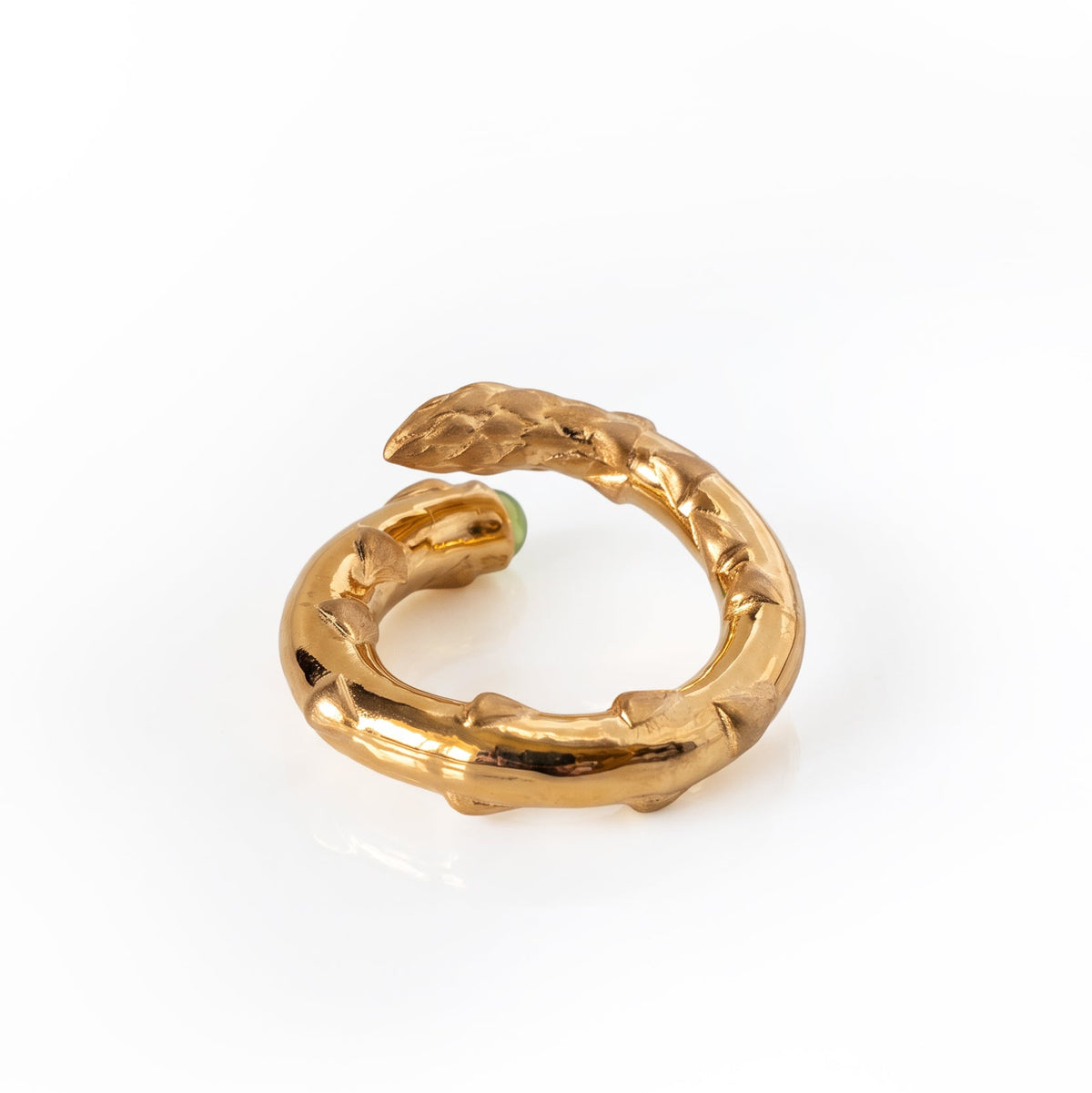 Gold Secret Stash Asparagus Ring