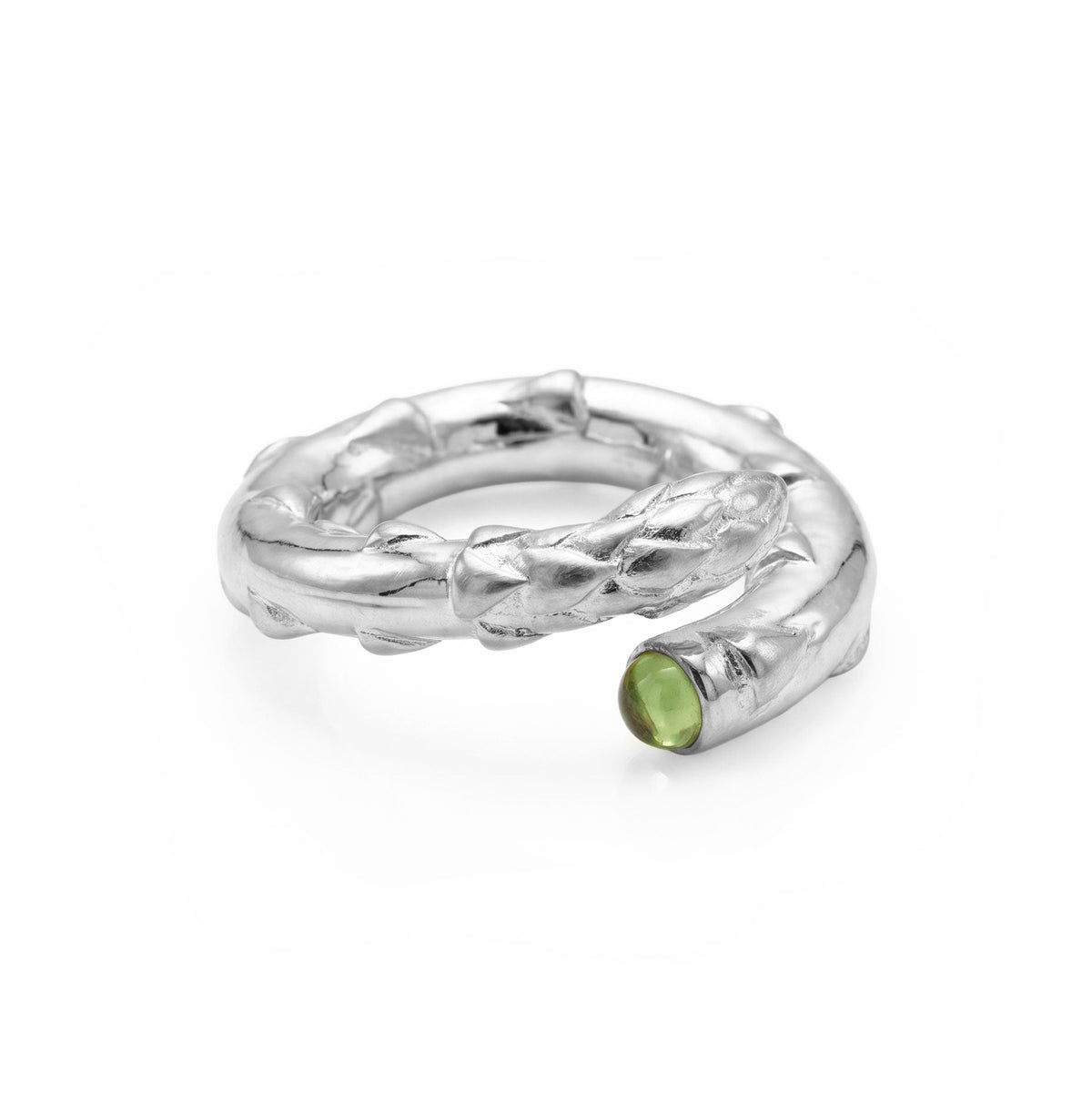Silver Secret Stash Asparagus Ring