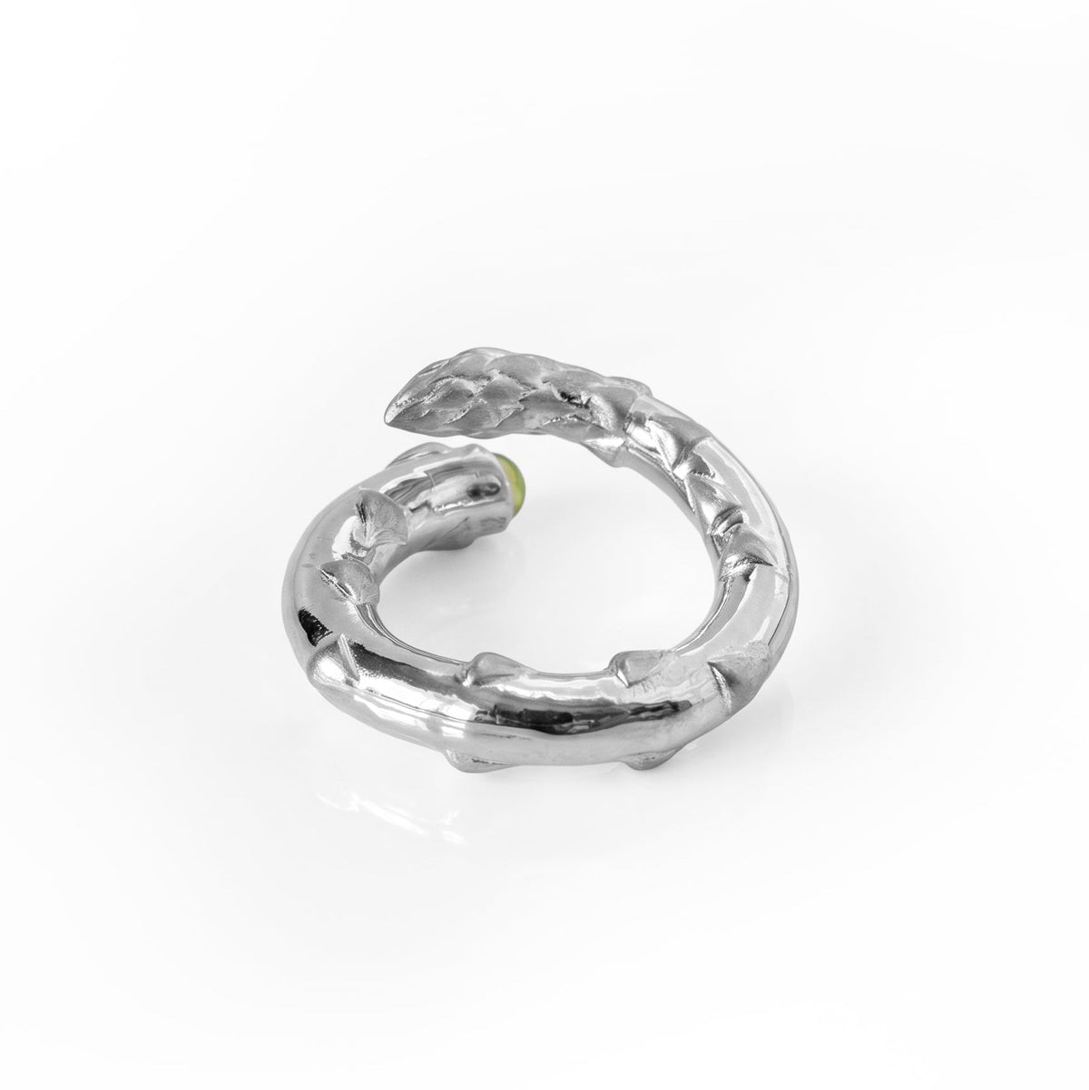 Silver Secret Stash Asparagus Ring
