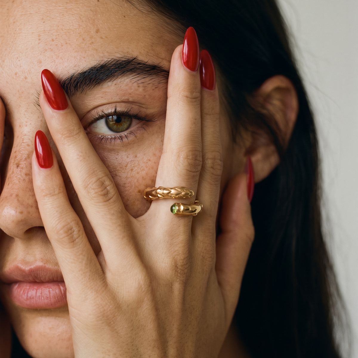 Gold Secret Stash Asparagus Ring