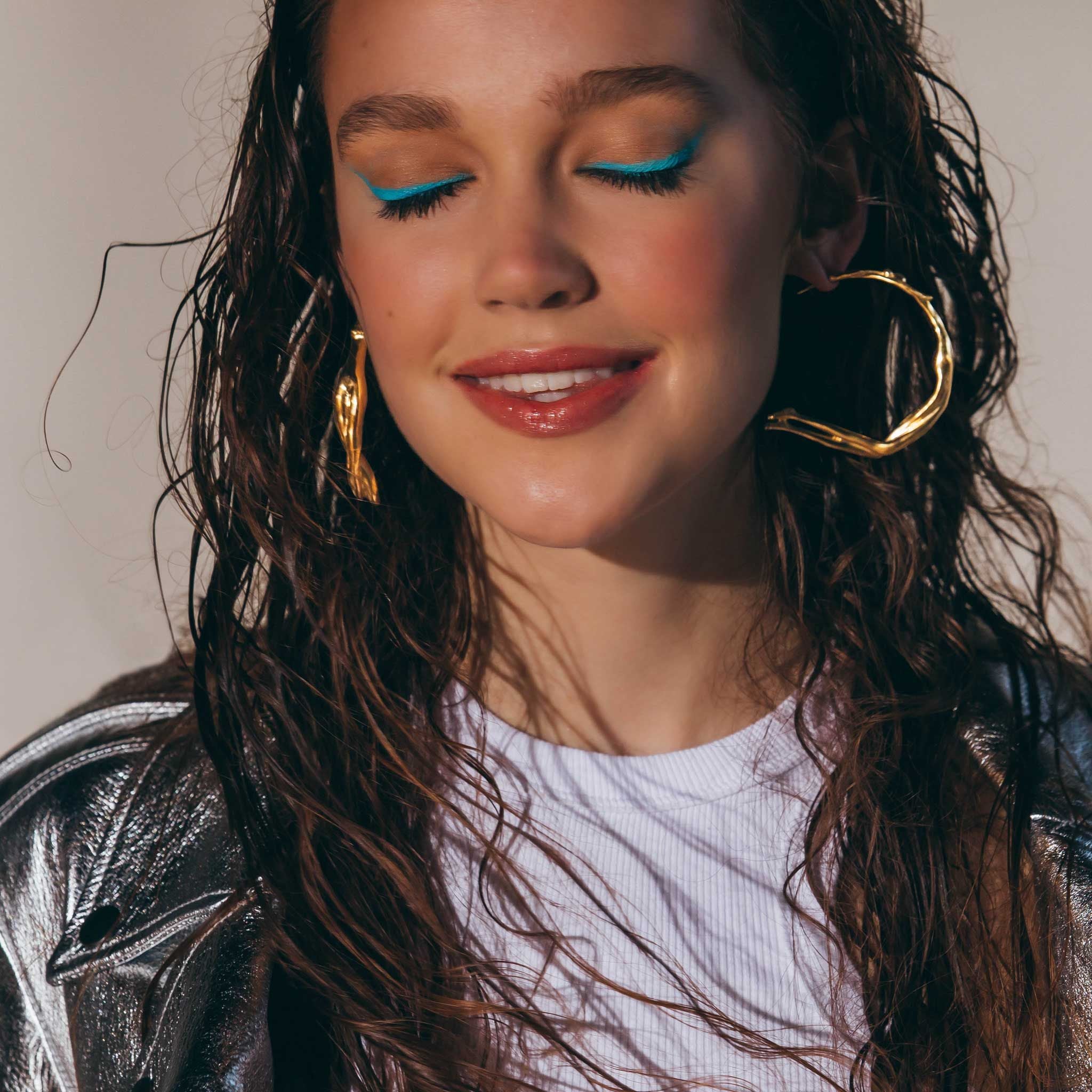 Gold Scarlett Large Hoops