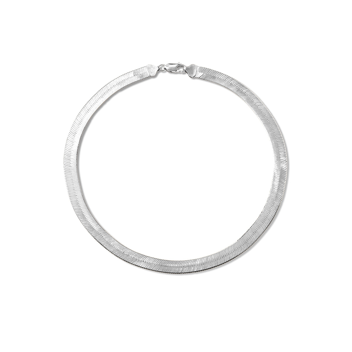 Silver Stella Herringbone Necklace